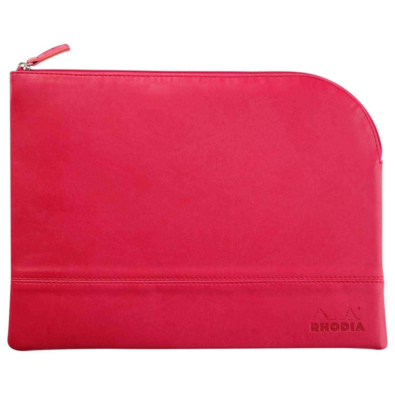 Rhodia Rhodiarama Etui aus Kunstleder Reißverschluss, 21x28 cm Himbeer 116743C