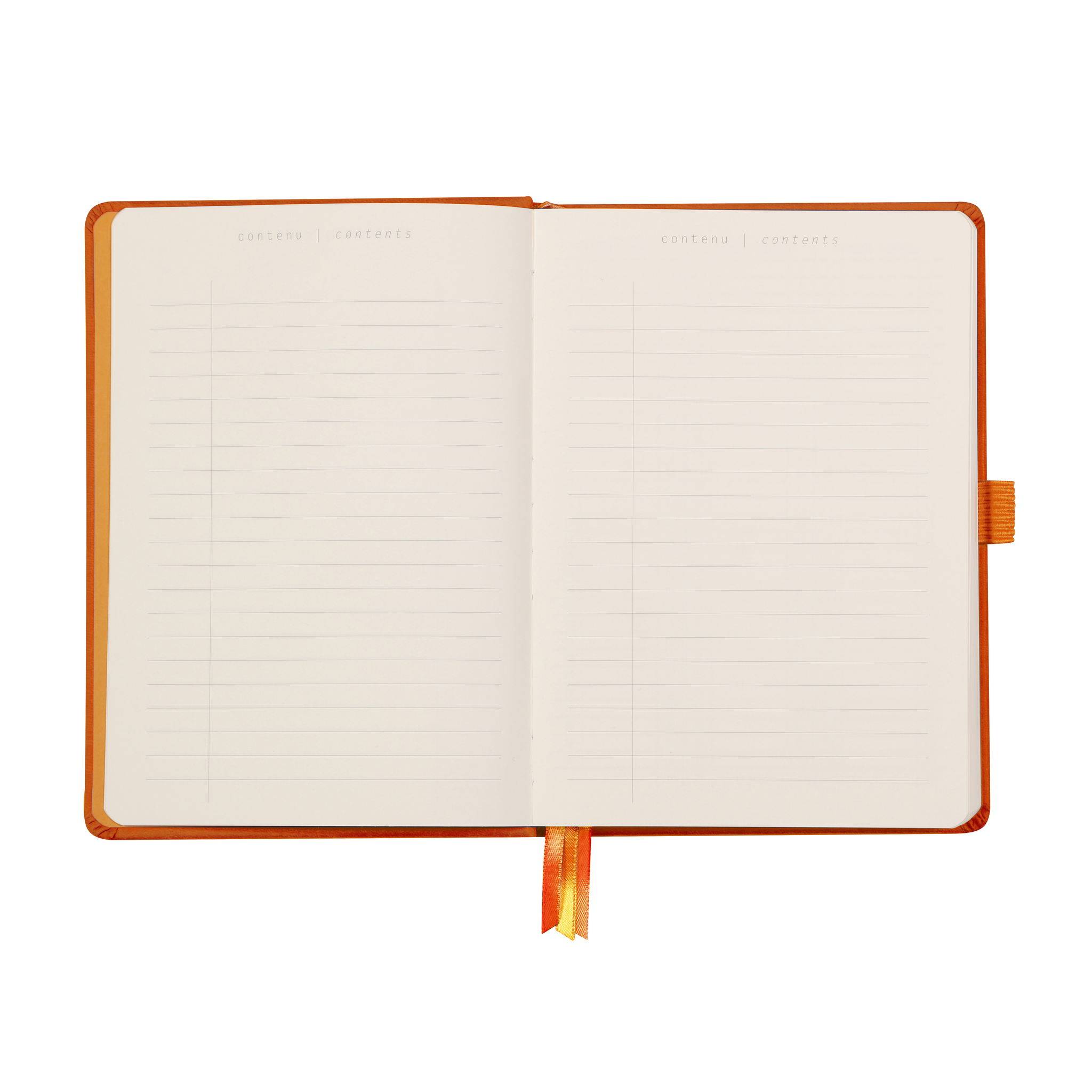 Rhodia Goalbook A5 120 Bl elfenbein 90g, Dot/punktkariert Tangerine 118784C