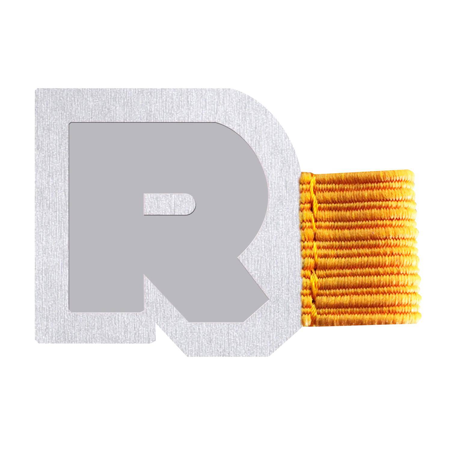 Rhodia selbsthaftende Stiftschlaufe 4x3cm - Silber 194186C