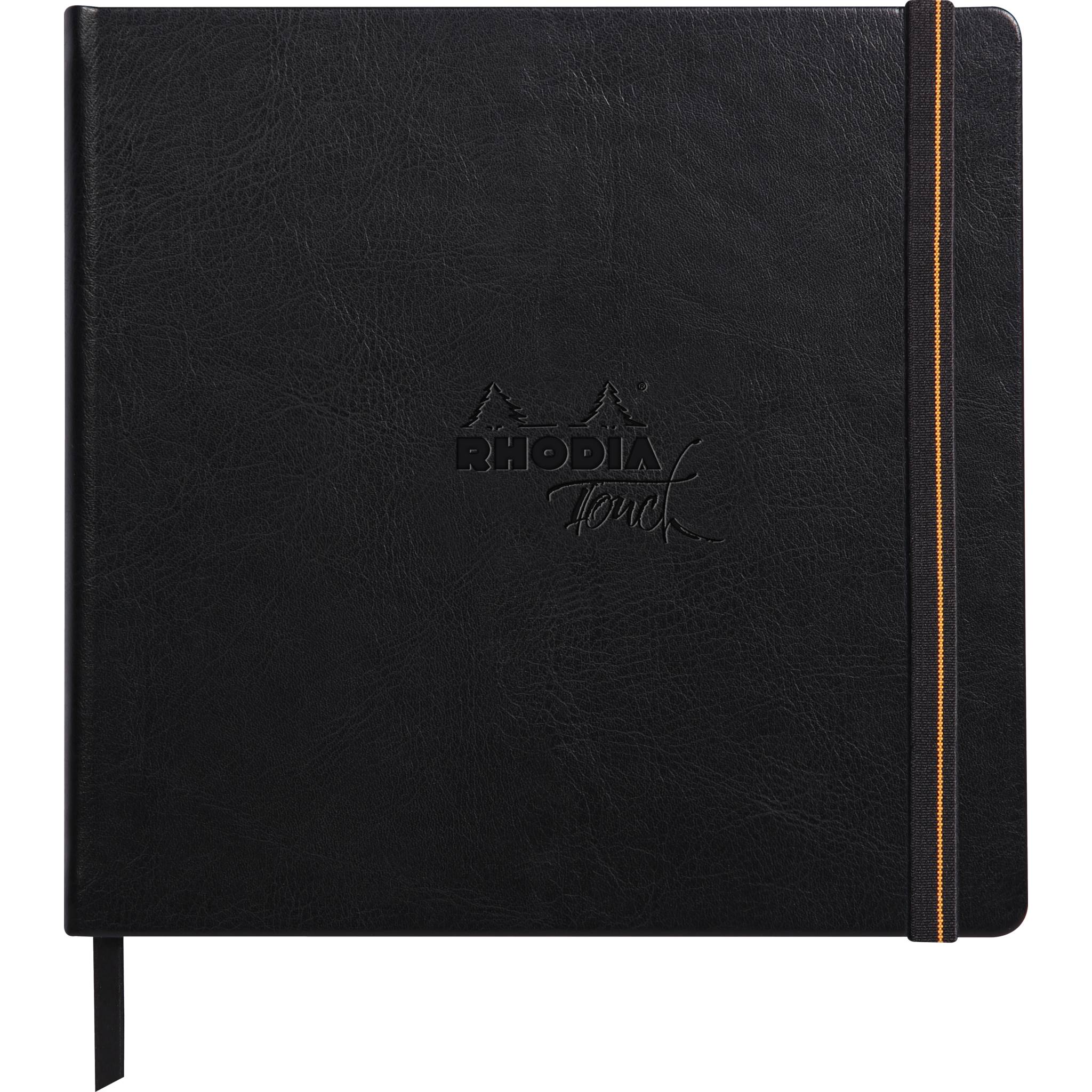 Rhodia Rhodia Touch Carb'On book fest 21x21cm 56 Bl blanko 120g Schwarz 116117C