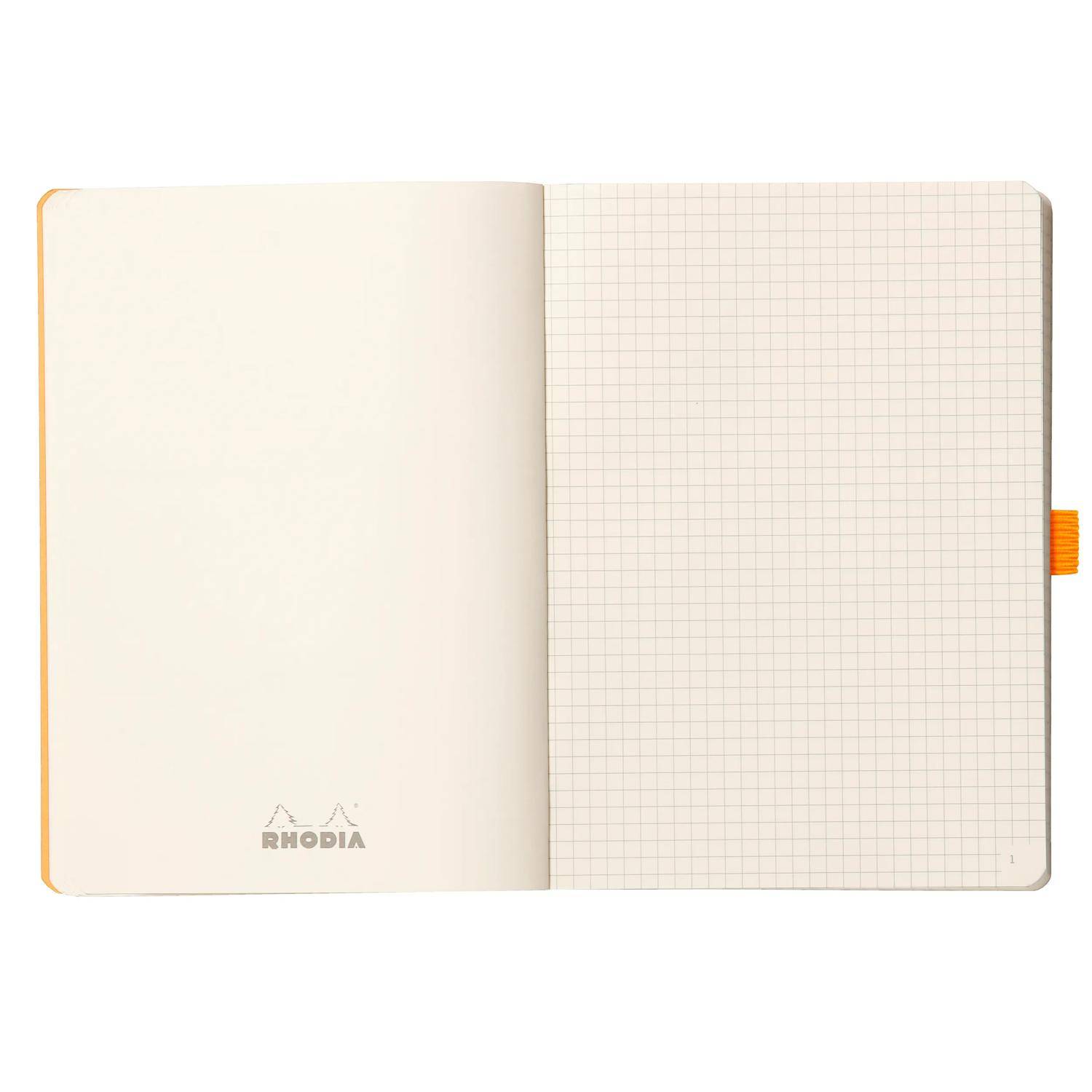 Rhodia Goalbook A5 flexiblem Einband, 120 Bl 90g, kariert Schwarz 117762C