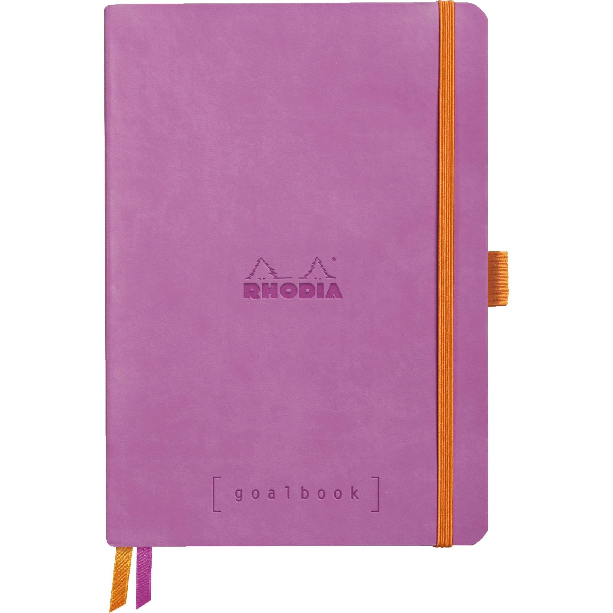 Rhodia Goalbook A5 120 Bl 90g weiß, Dot/punktkariert Flieder 117580C
