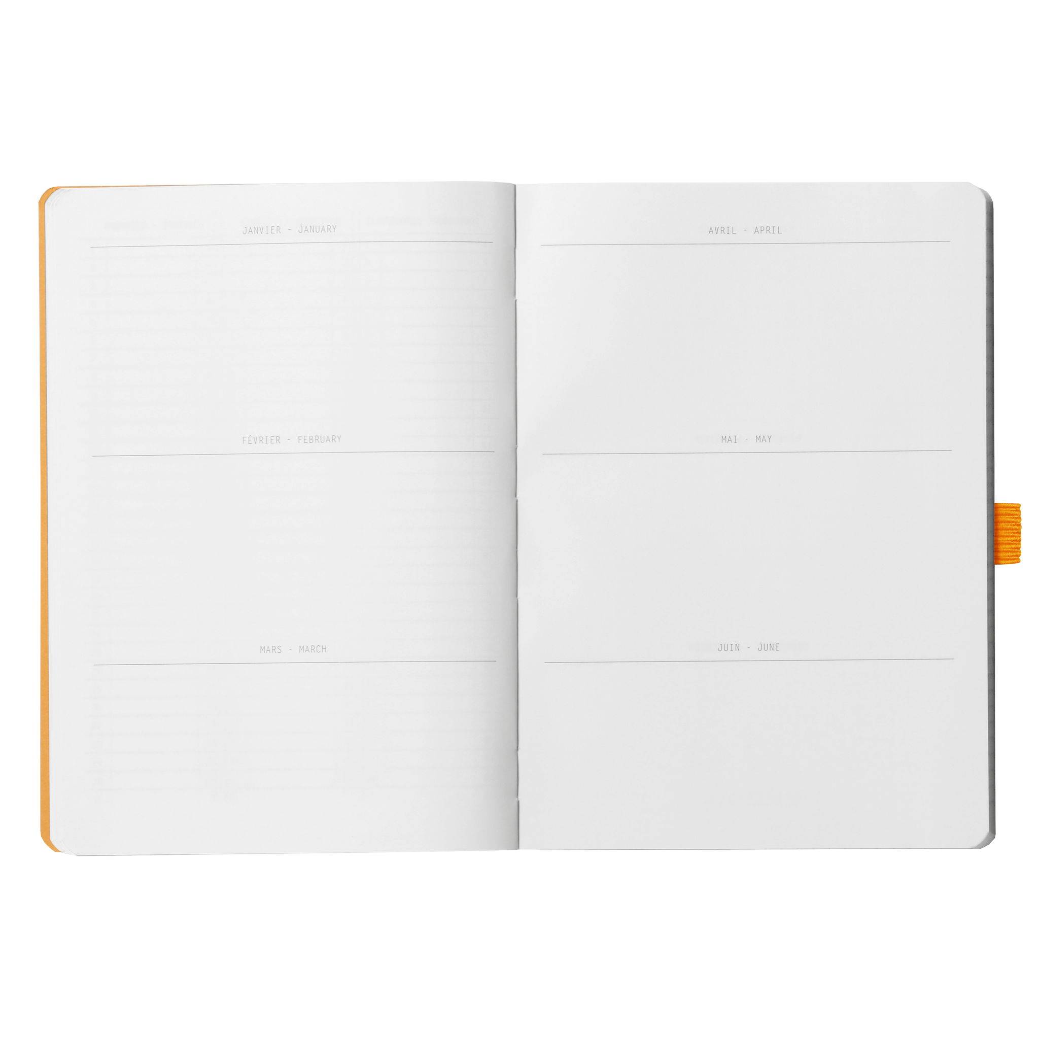 Rhodia Goalbook A5 120 Bl 90g weiß, Dot/punktkariert Flieder 117580C