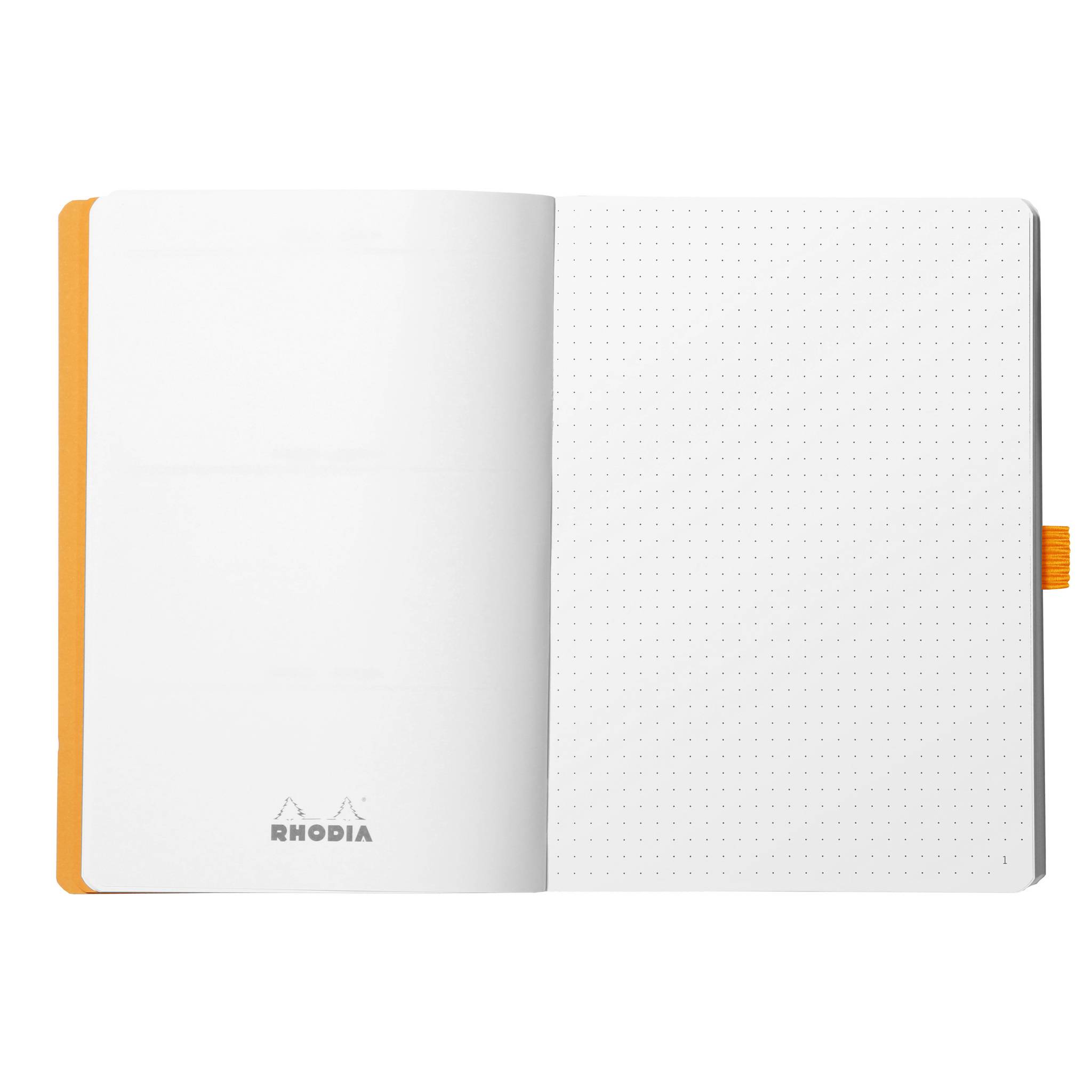 Rhodia Goalbook A5 120 Bl 90g weiß, Dot/punktkariert Flieder 117580C