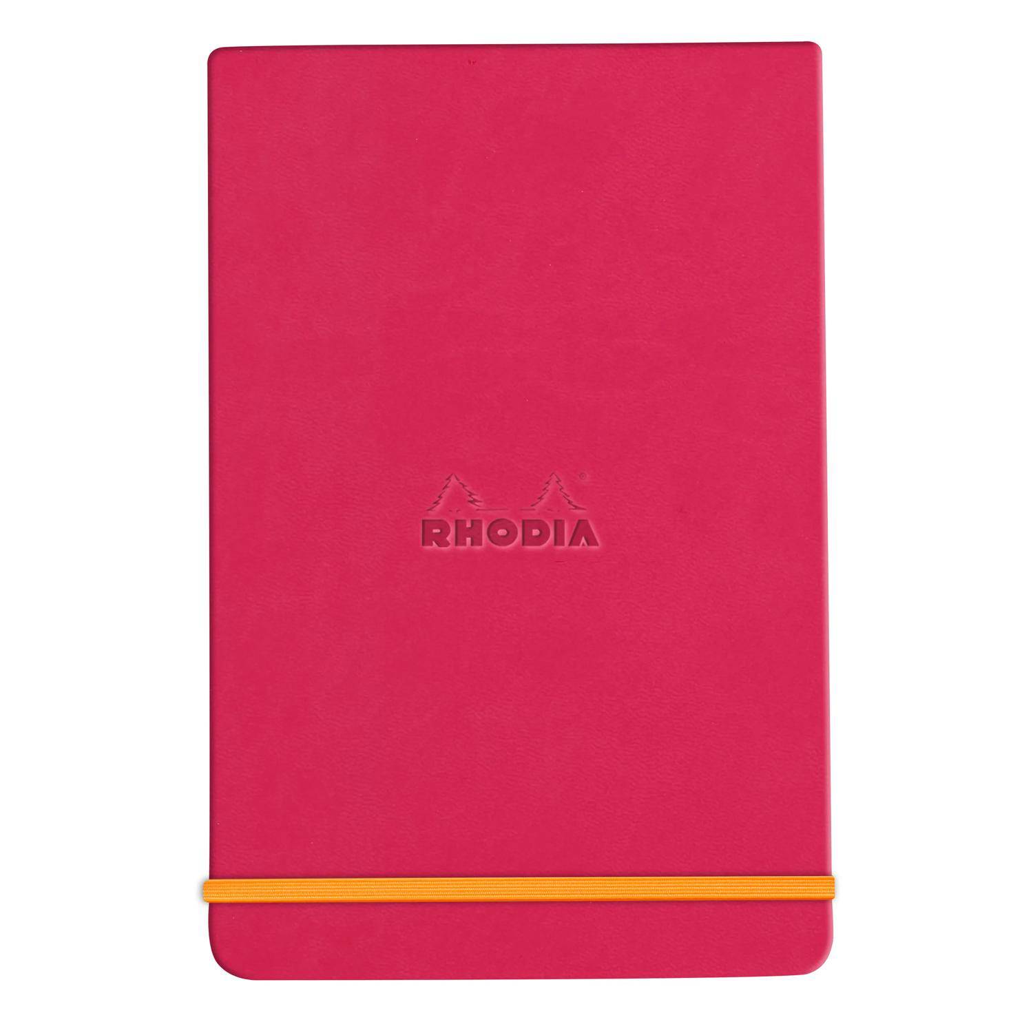 Rhodia Webnotepad A5 96 Bl liniert, mikroperforiert, Papier 90g, Himbeer 194397C