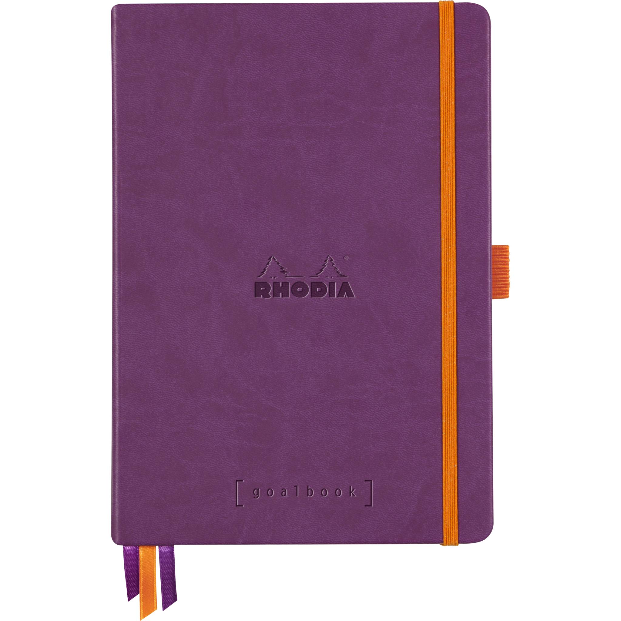 Rhodia Goalbook A5 120 Bl elfenbein 90g, Dot/punktkariert Violett 118780C