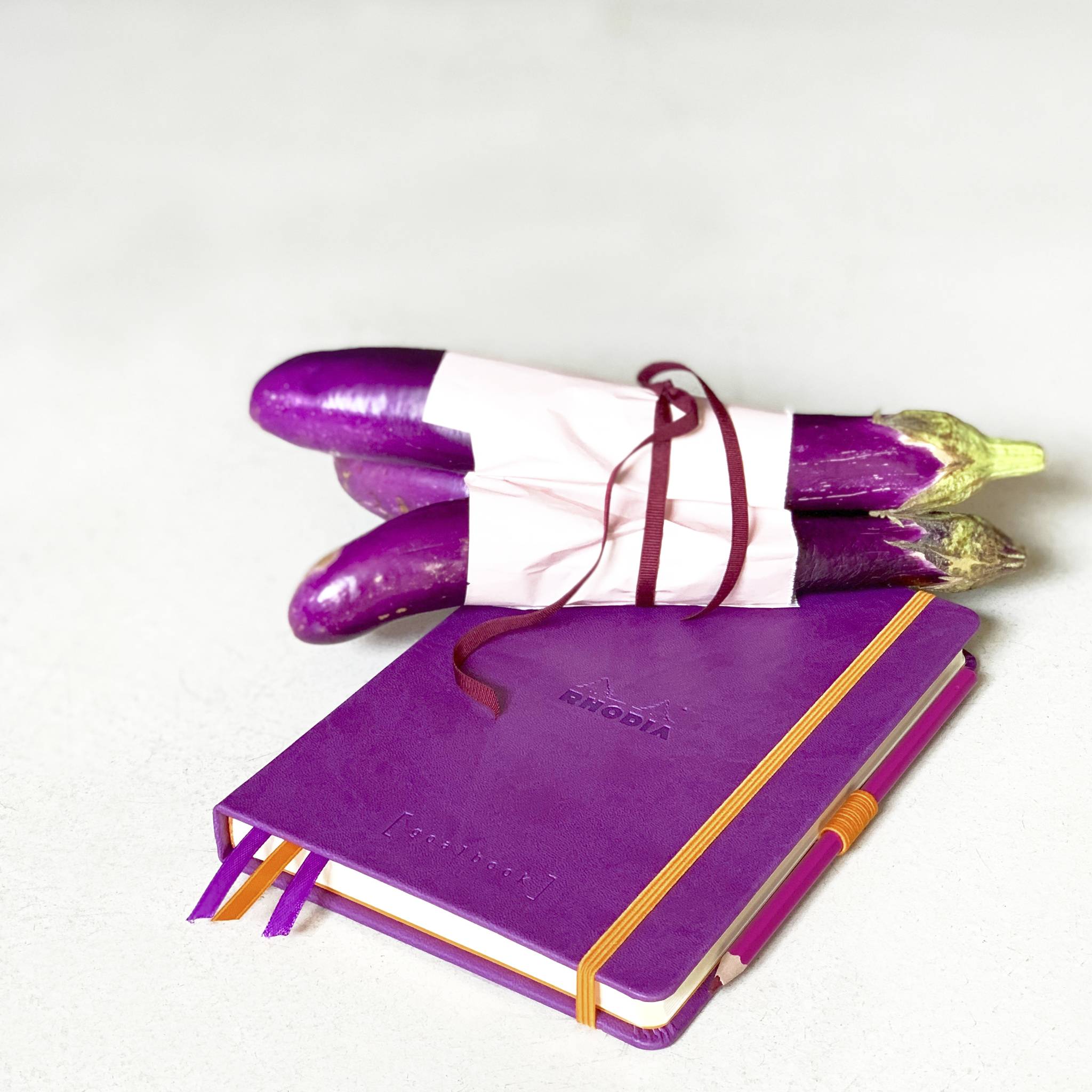 Rhodia Goalbook A5 120 Bl elfenbein 90g, Dot/punktkariert Violett 118780C