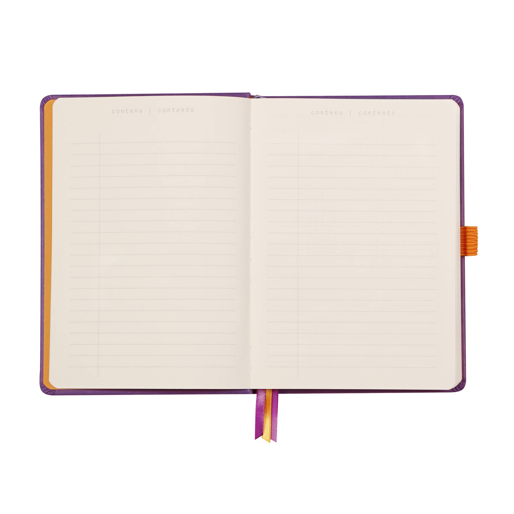 Rhodia Goalbook A5 120 Bl elfenbein 90g, Dot/punktkariert Violett 118780C