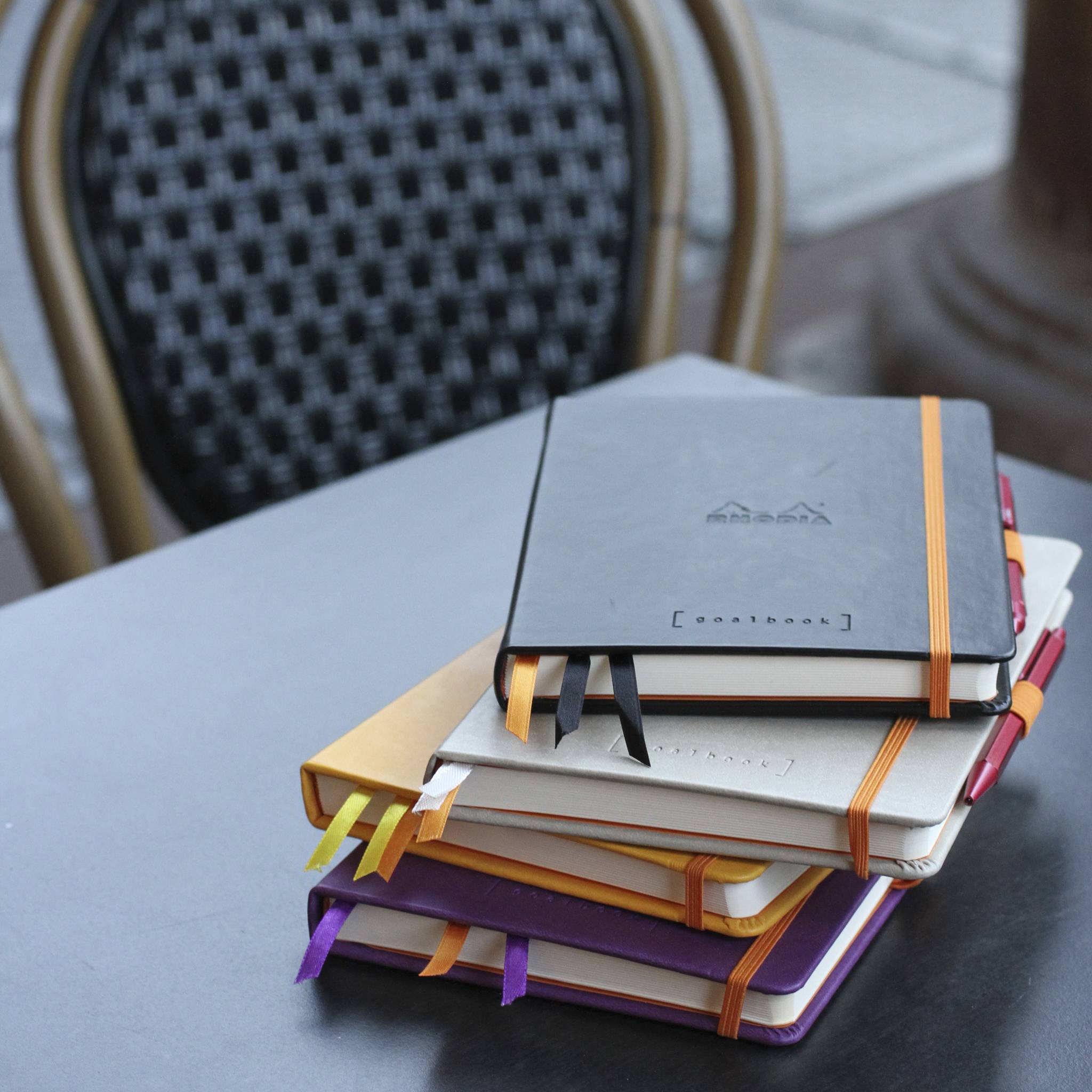 Rhodia Goalbook A5 120 Bl elfenbein 90g, Dot/punktkariert Schwarz 118772C