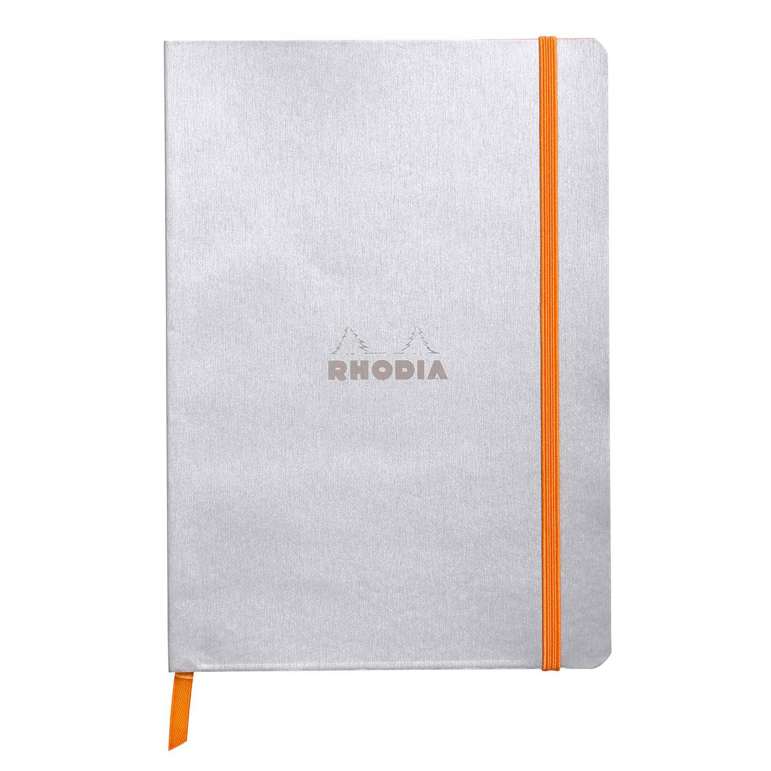 Rhodia Notizbuch A5 Softcover, 80 Bl 90g, dot/punktkariert, Silber 117451C