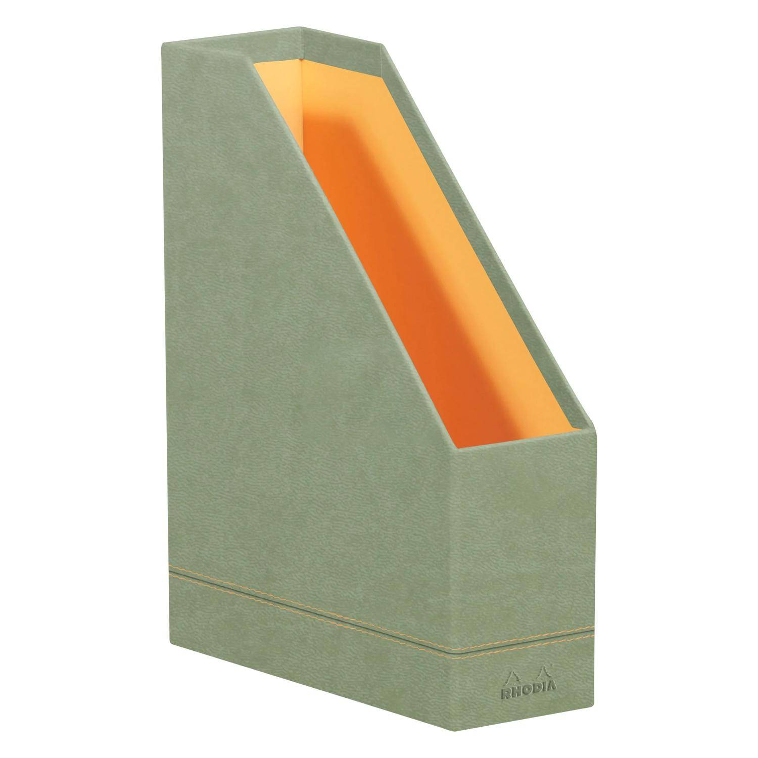 Rhodia Rhodiarama Stehsammler aus Kunstleder, 10x25x31cm - Seladon 194547C