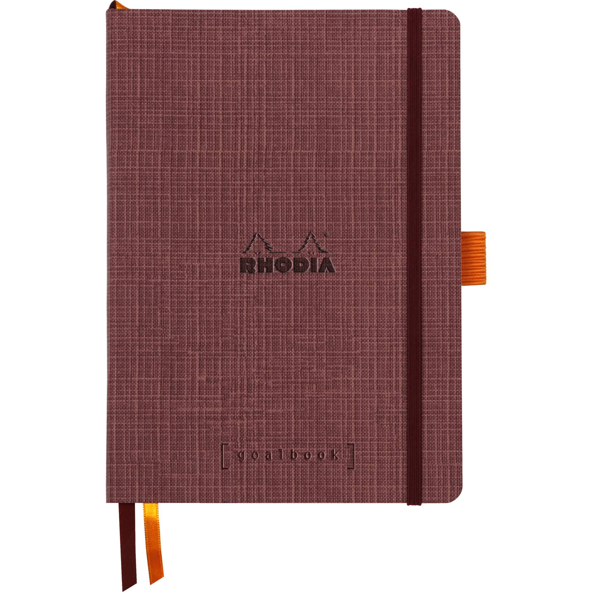 Rhodia Goalbook A5 120 Blatt dot elfenbein 90g Kunstleder - Amarant 120035C