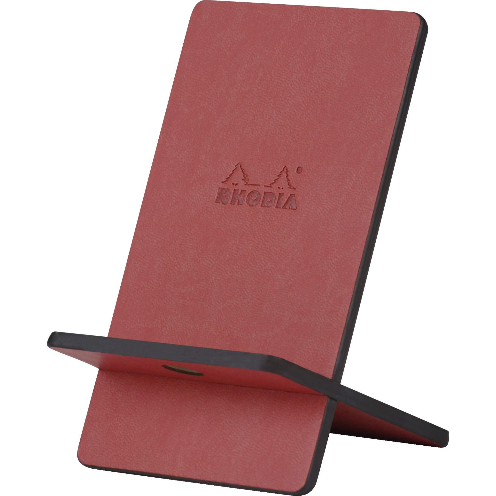 Rhodia Handyhalter italienischem Kunstleder 13x8x8,5 cm Nacarat 194414C