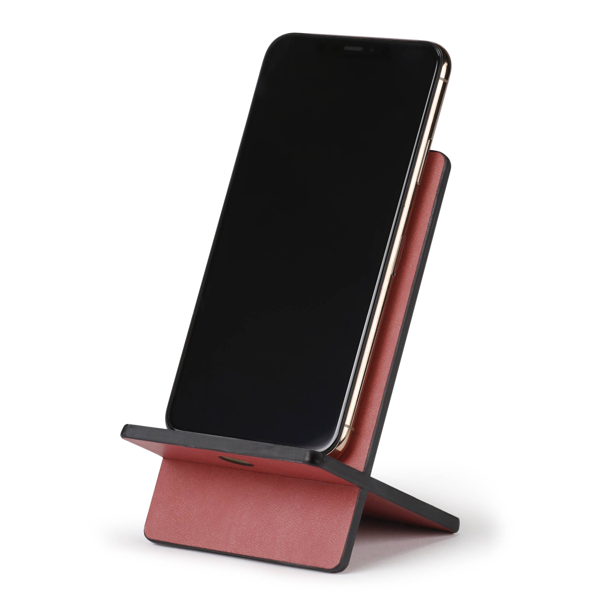 Rhodia Handyhalter italienischem Kunstleder 13x8x8,5 cm Nacarat 194414C