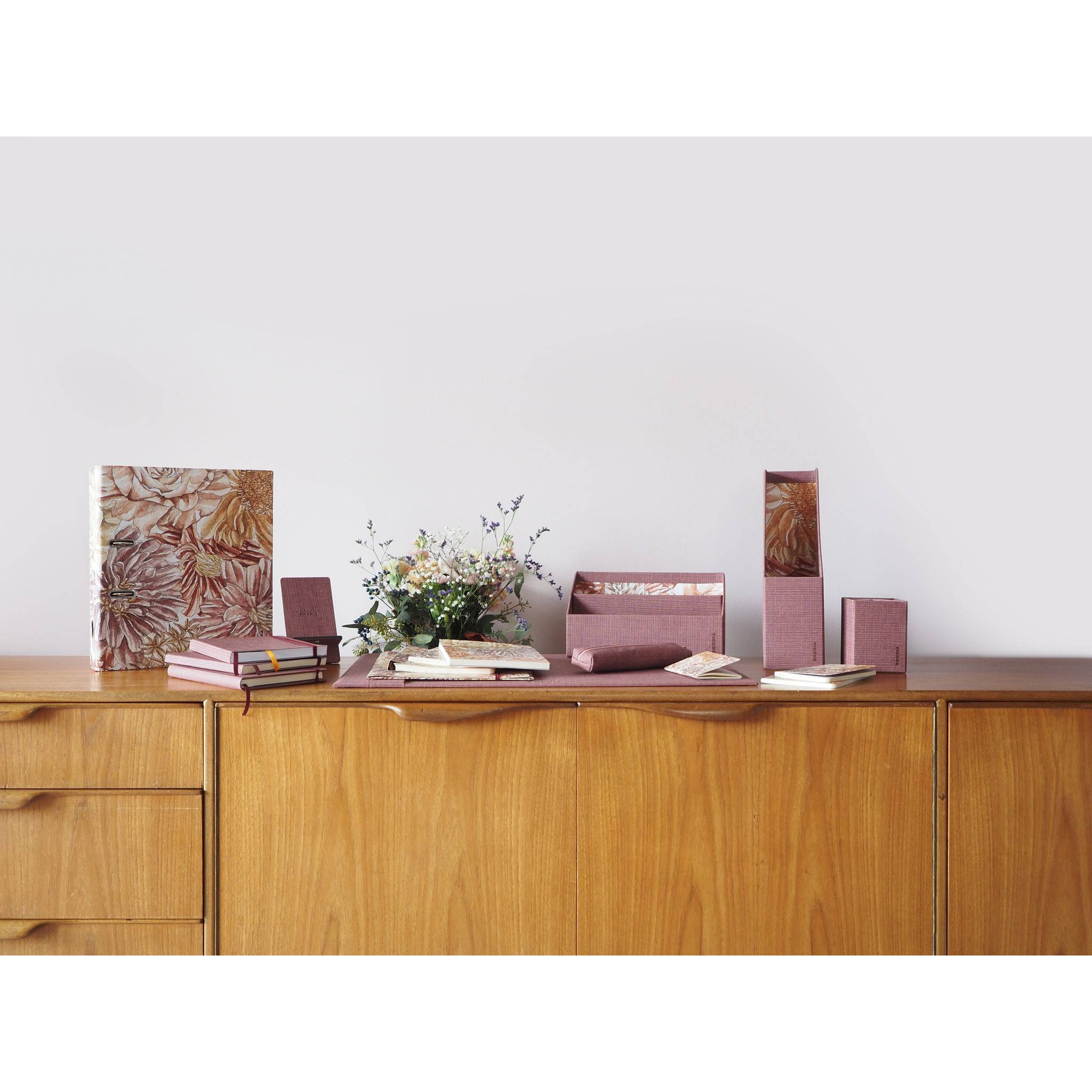 Rhodia Briefständer 25x10x14 cm Kunstleder - Amarant 120037C