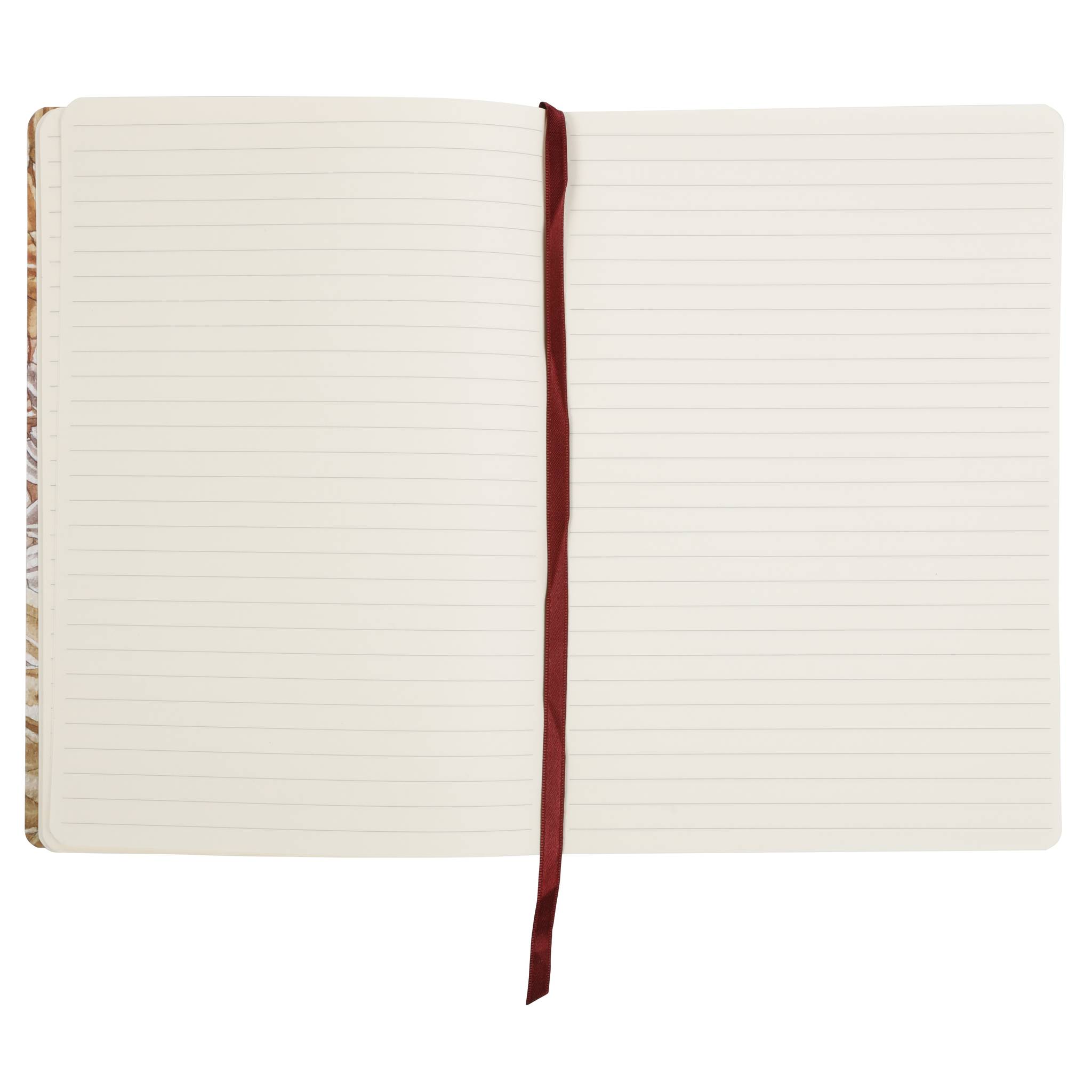 Rhodia Notizbuch A5 80 Blatt liniert elfenbein 90g Kunstleder - Amarant 120034C