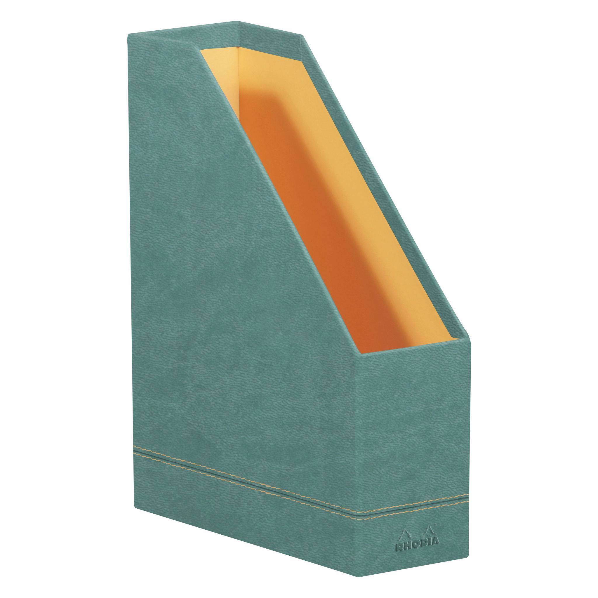 Rhodia Rhodiarama Stehsammler aus Kunstleder, 10x25x31cm - Wassergrün 194549C