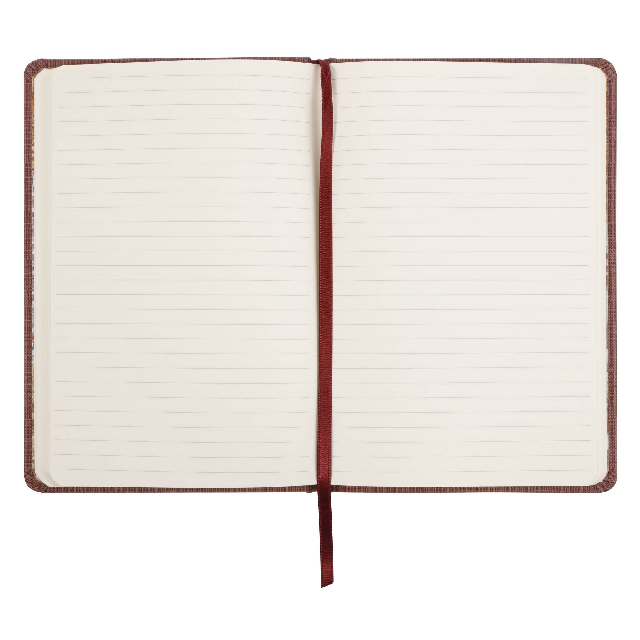 Rhodia Notizbuch A5 96 Blatt liniert elfenbein 90g Kunstleder - Amarant 120033C