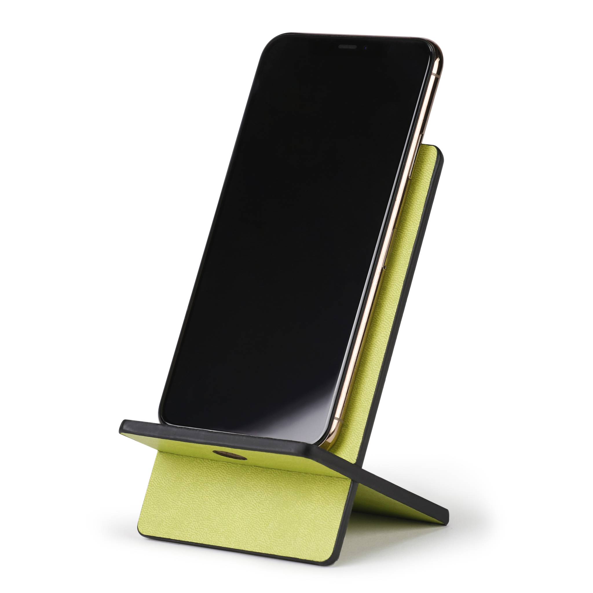 Rhodia Handyhalter italienischem Kunstleder 13x8x8,5 cm Anisgrün 194417C