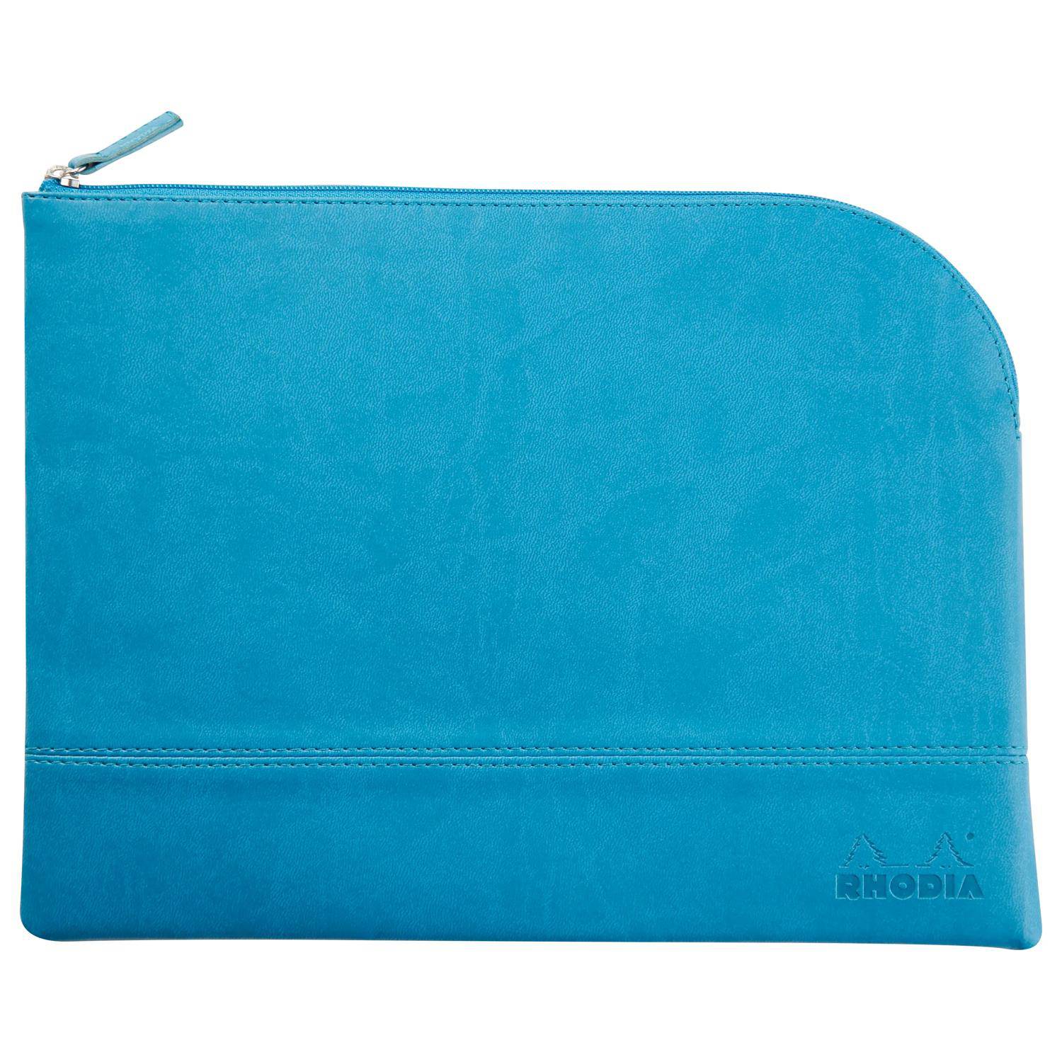 Rhodia Rhodiarama Etui aus Kunstleder Reißverschluss, 21x28 cm Türkis 116736C