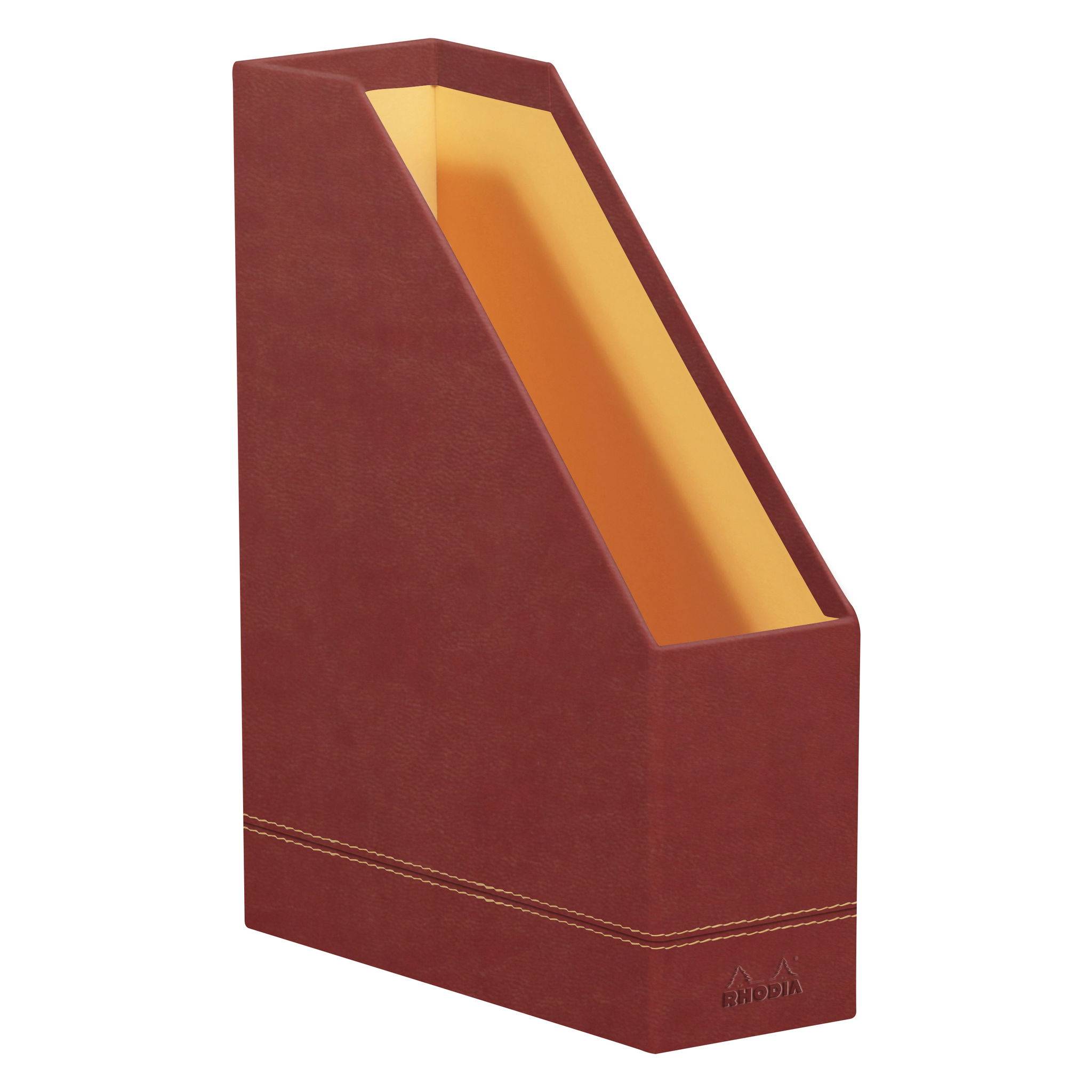 Rhodia Rhodiarama Stehsammler aus Kunstleder, 10x25x31cm - Nacarat 194543C