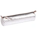 Clairefontaine 4x Schlampermäppchen Leder Cuirisé rund Ø5,5x22cm Silber 8688C Clairefontaine 4x Schlampermäppchen Leder Cuirisé rund Ø5,5x22cm Silber 8688C