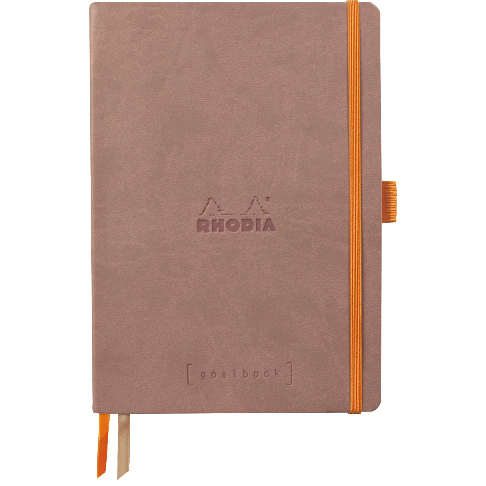 Rhodia Goalbook A5 120 Bl elfenbein 90g, Dot/punktkariert Rosenholz 117802C