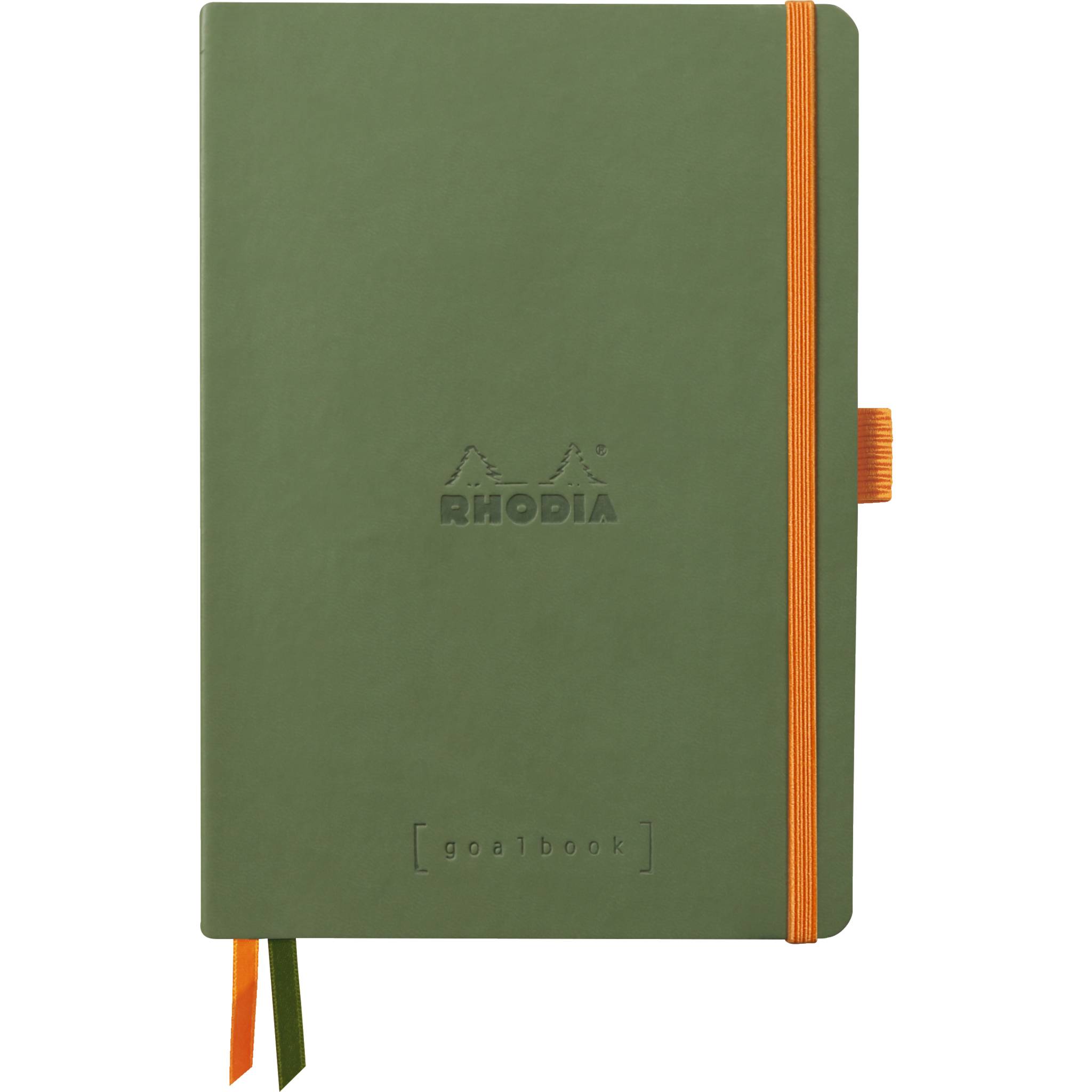 Rhodia Goalbook A5 120 Bl elfenbein 90g, Dot/punktkariert Salbeigrün 117804C