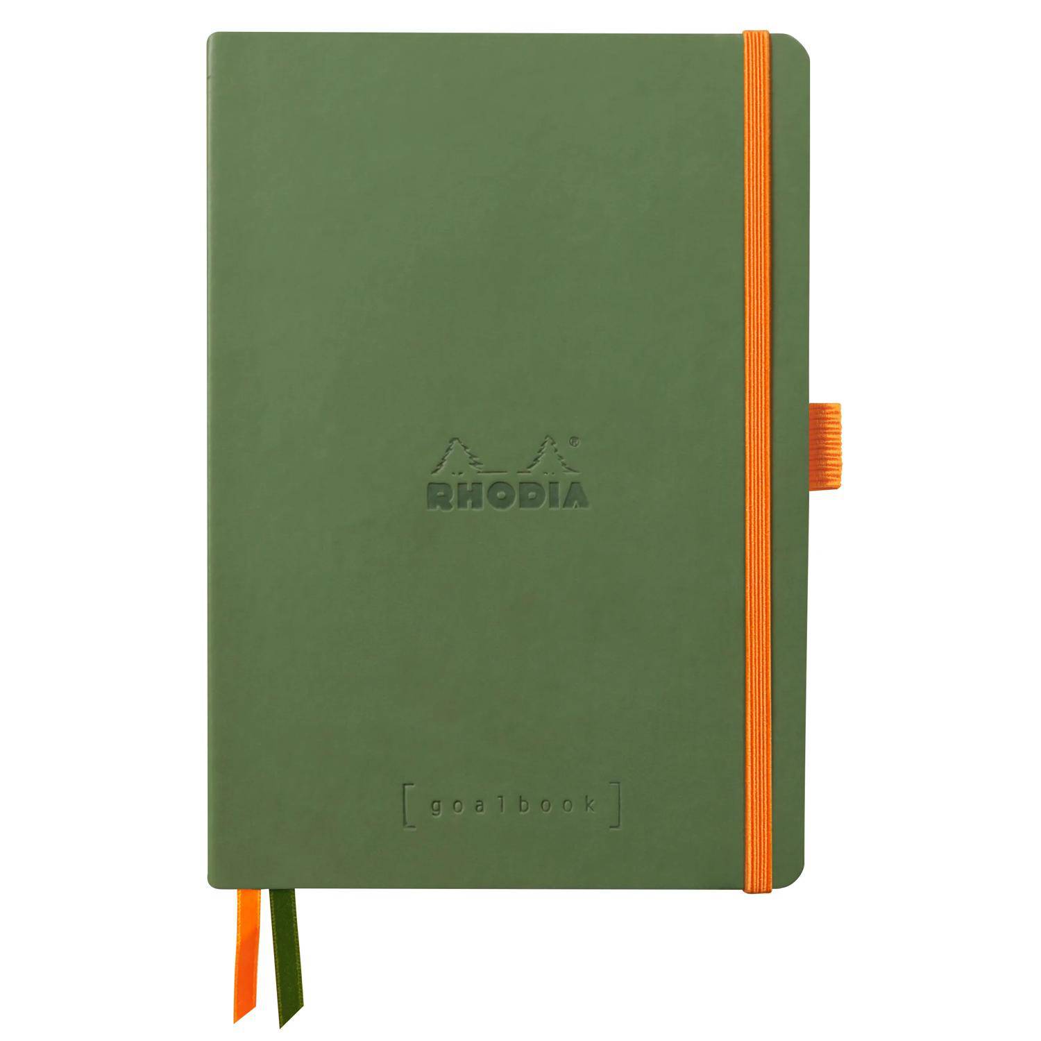 Rhodia Goalbook A5 120 Bl elfenbein 90g, Dot/punktkariert Salbeigrün 117804C