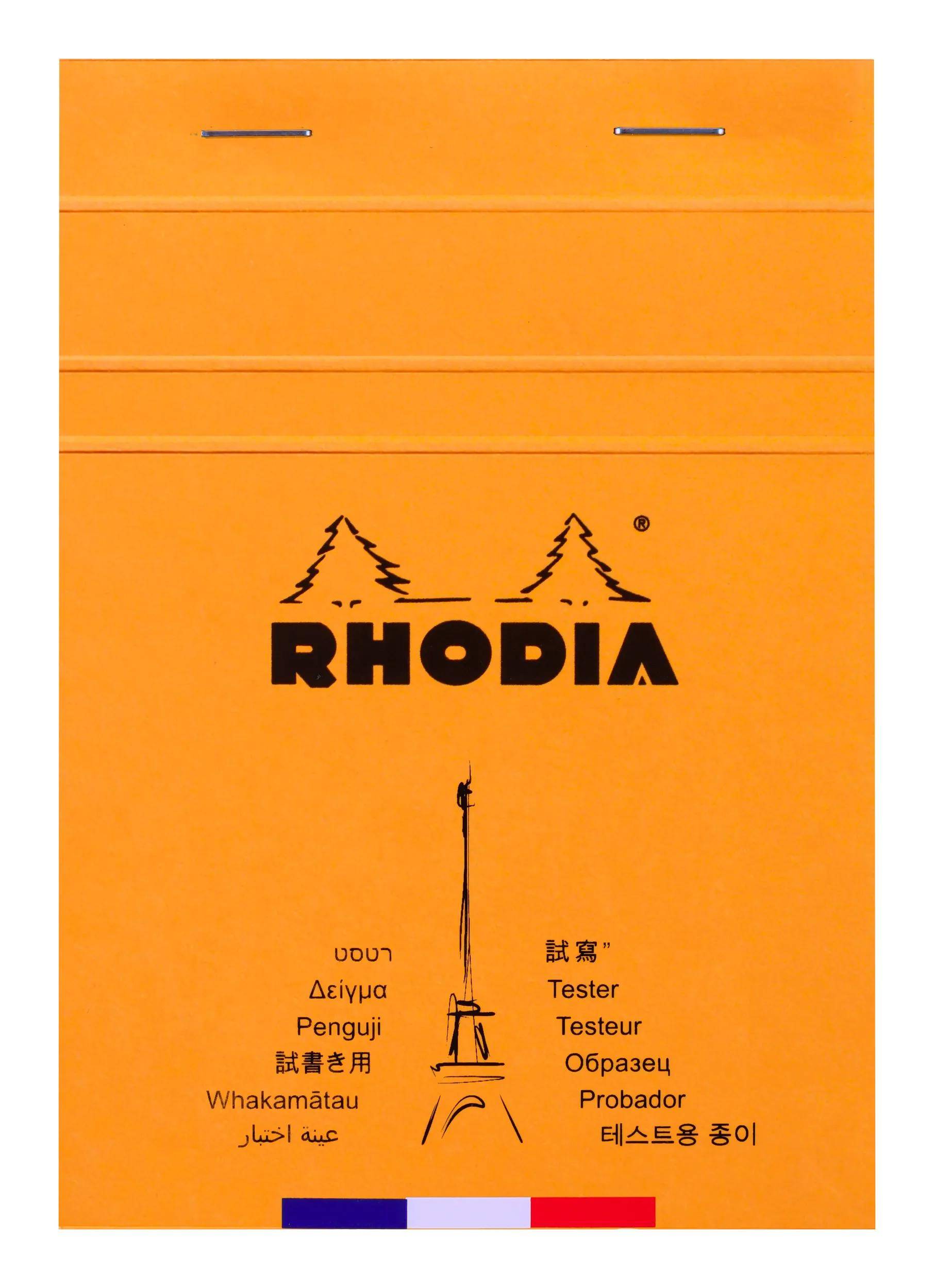 Rhodia Testblock N°13 A6 10,5x14,8cm, kariert, 80 Bl Orange 13000TESTC