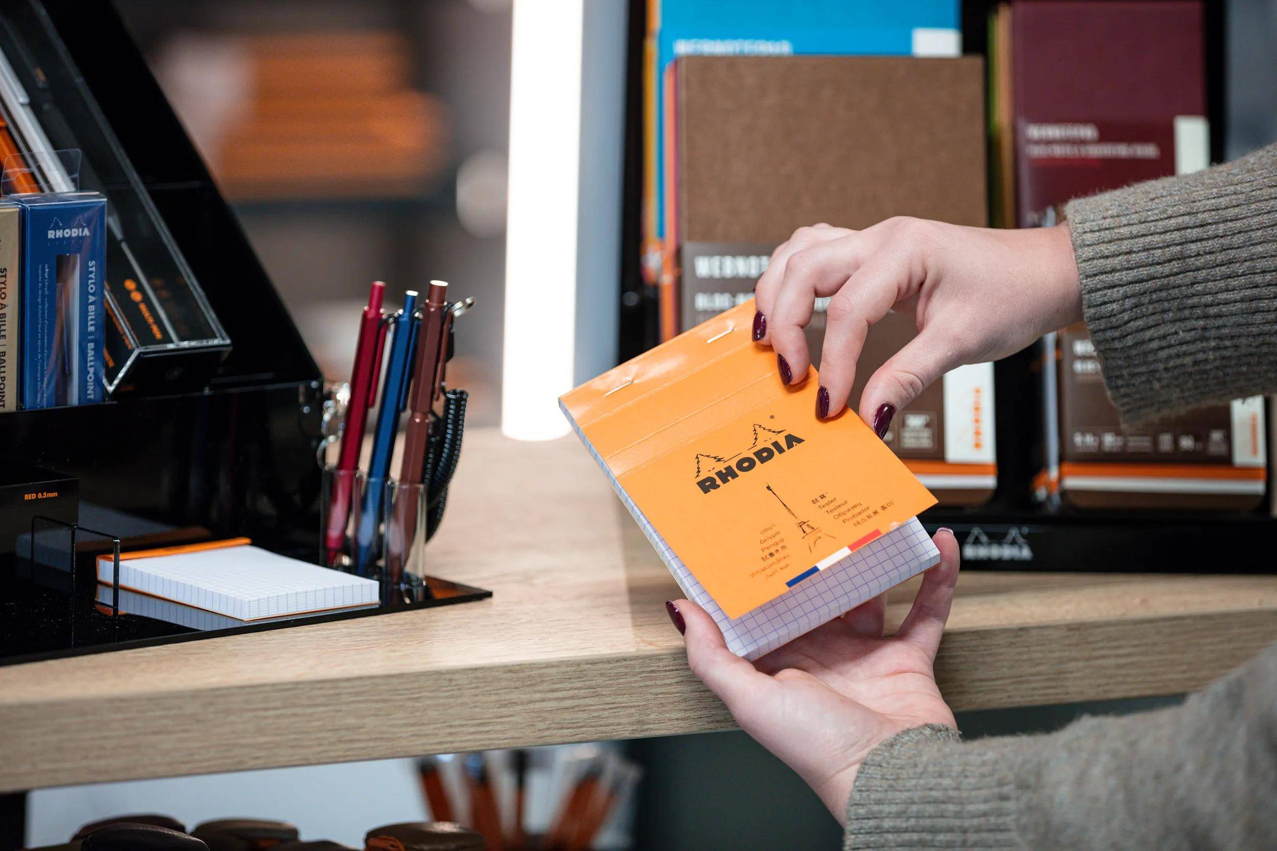 Rhodia Testblock N°13 A6 10,5x14,8cm, kariert, 80 Bl Orange 13000TESTC