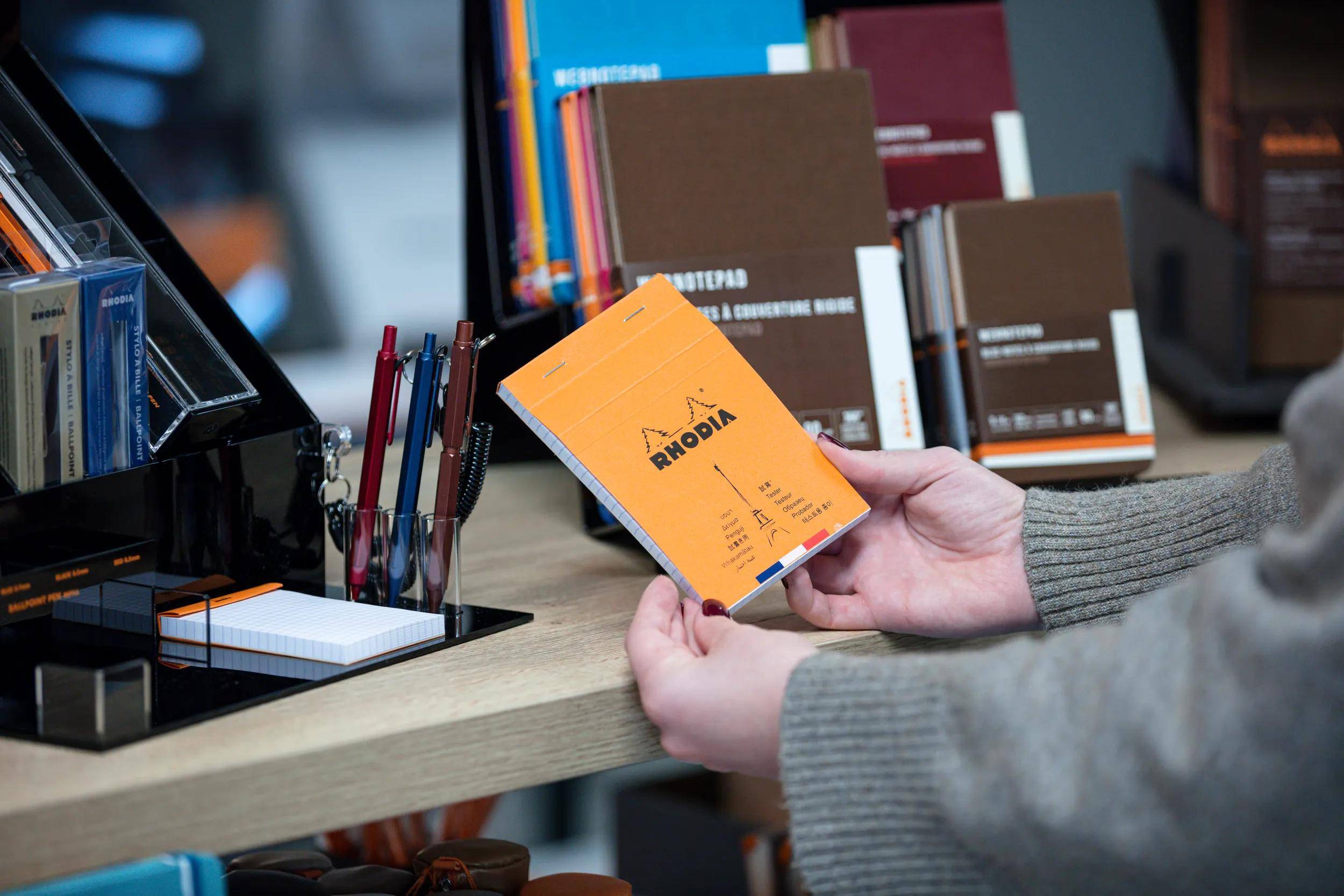 Rhodia Testblock N°13 A6 10,5x14,8cm, kariert, 80 Bl Orange 13000TESTC