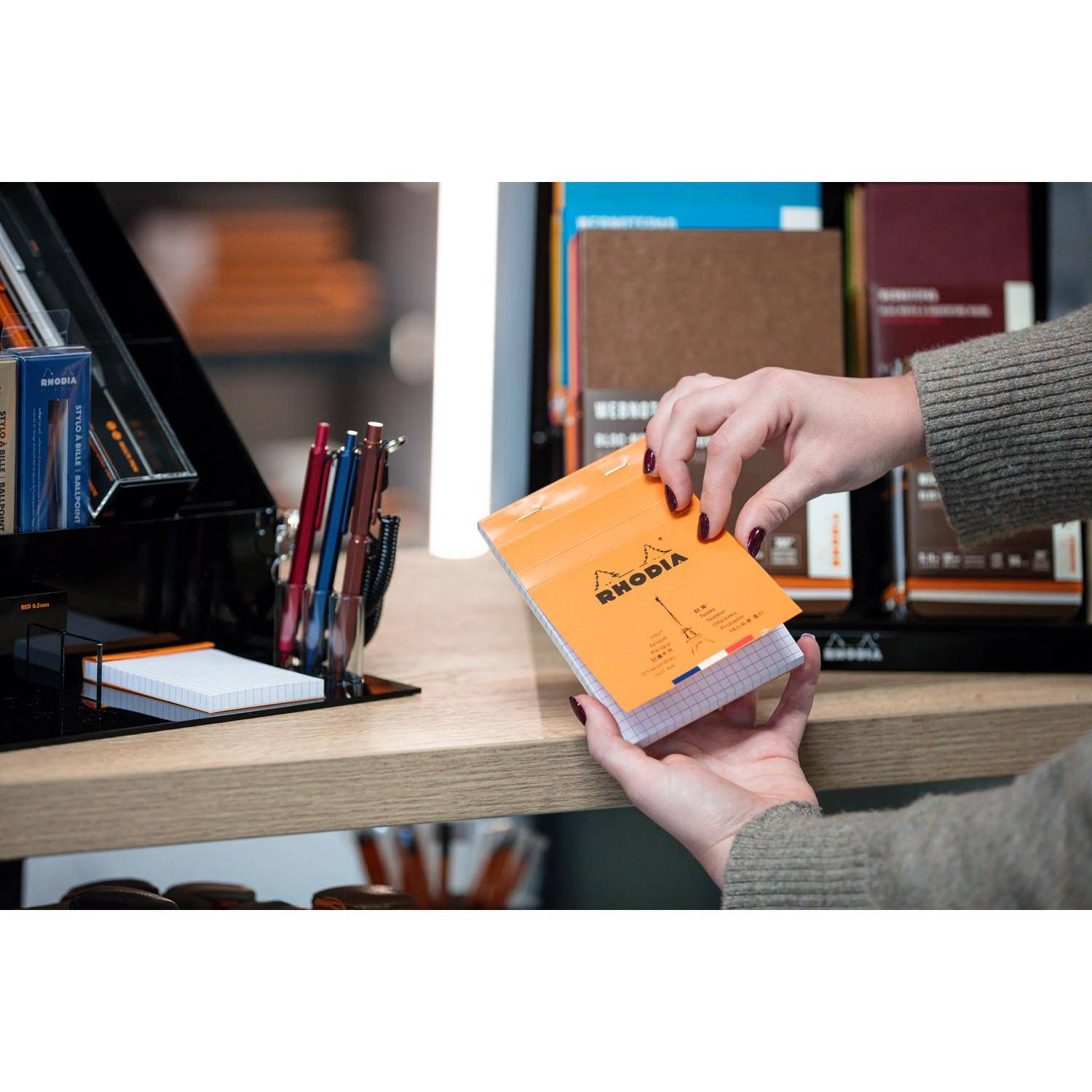 Rhodia Testblock N°13 A6 10,5x14,8cm, kariert, 80 Bl Orange 13000TESTC