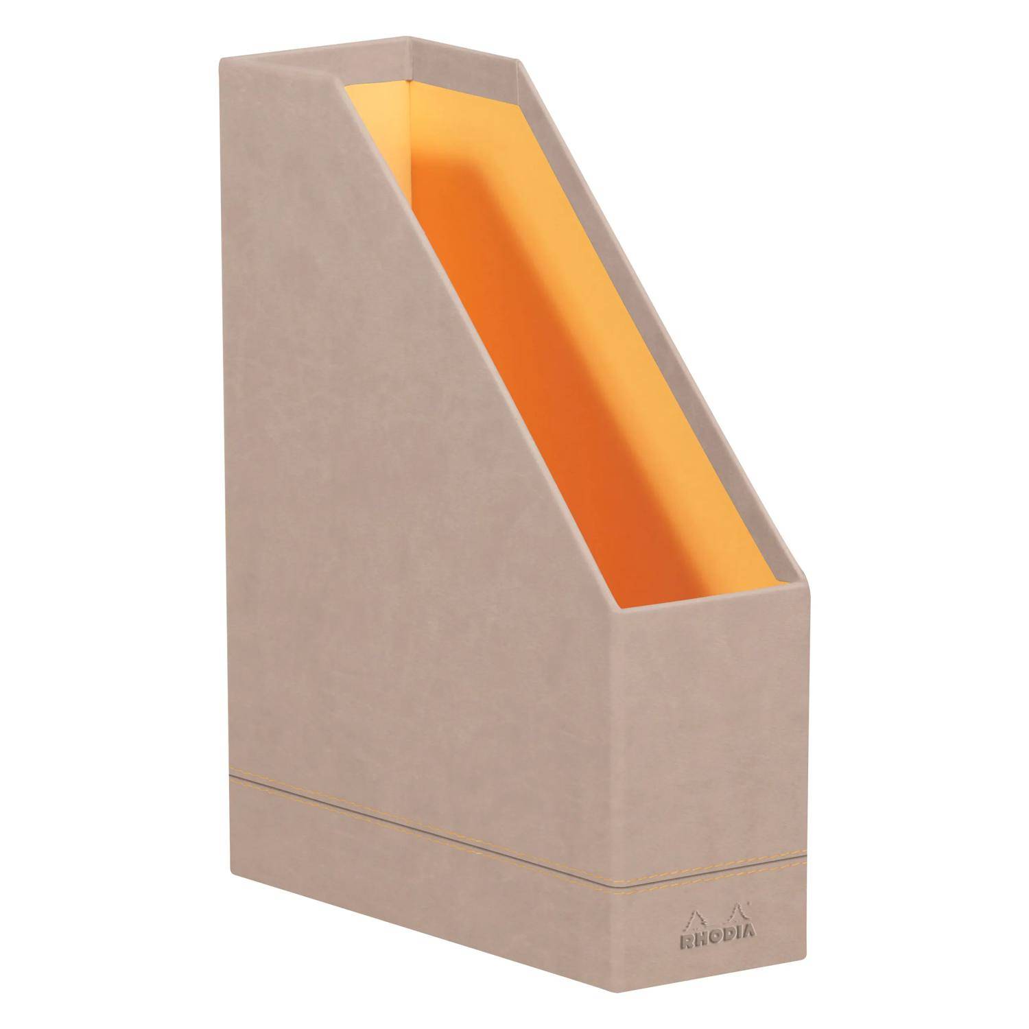 Rhodia Rhodiarama Stehsammler aus Kunstleder, 10x25x31cm Hauch von Rosa 194545C
