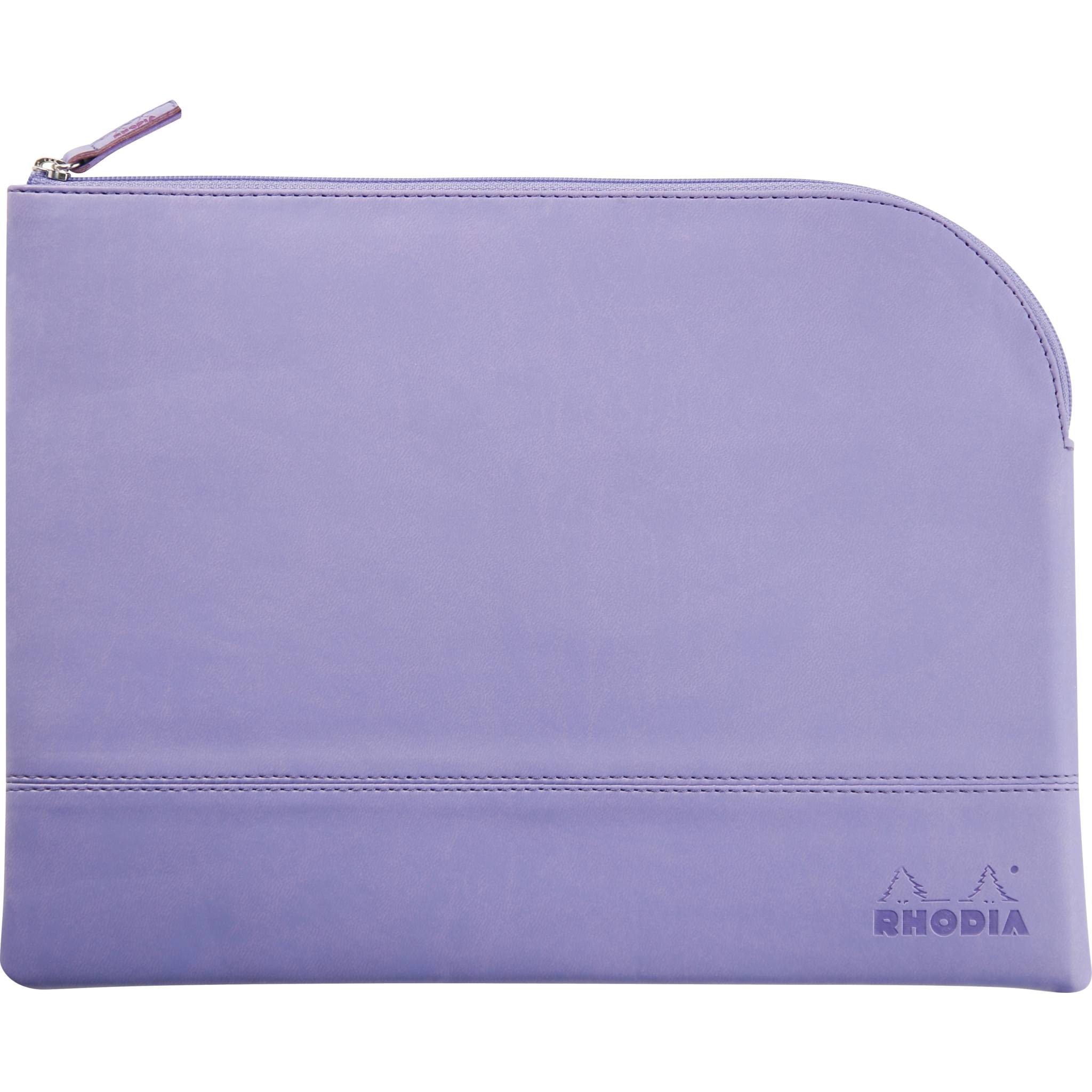 Rhodia Rhodiarama Etui Kunstleder Reißverschluss, 21x28 cm Schwertlilie 116739C