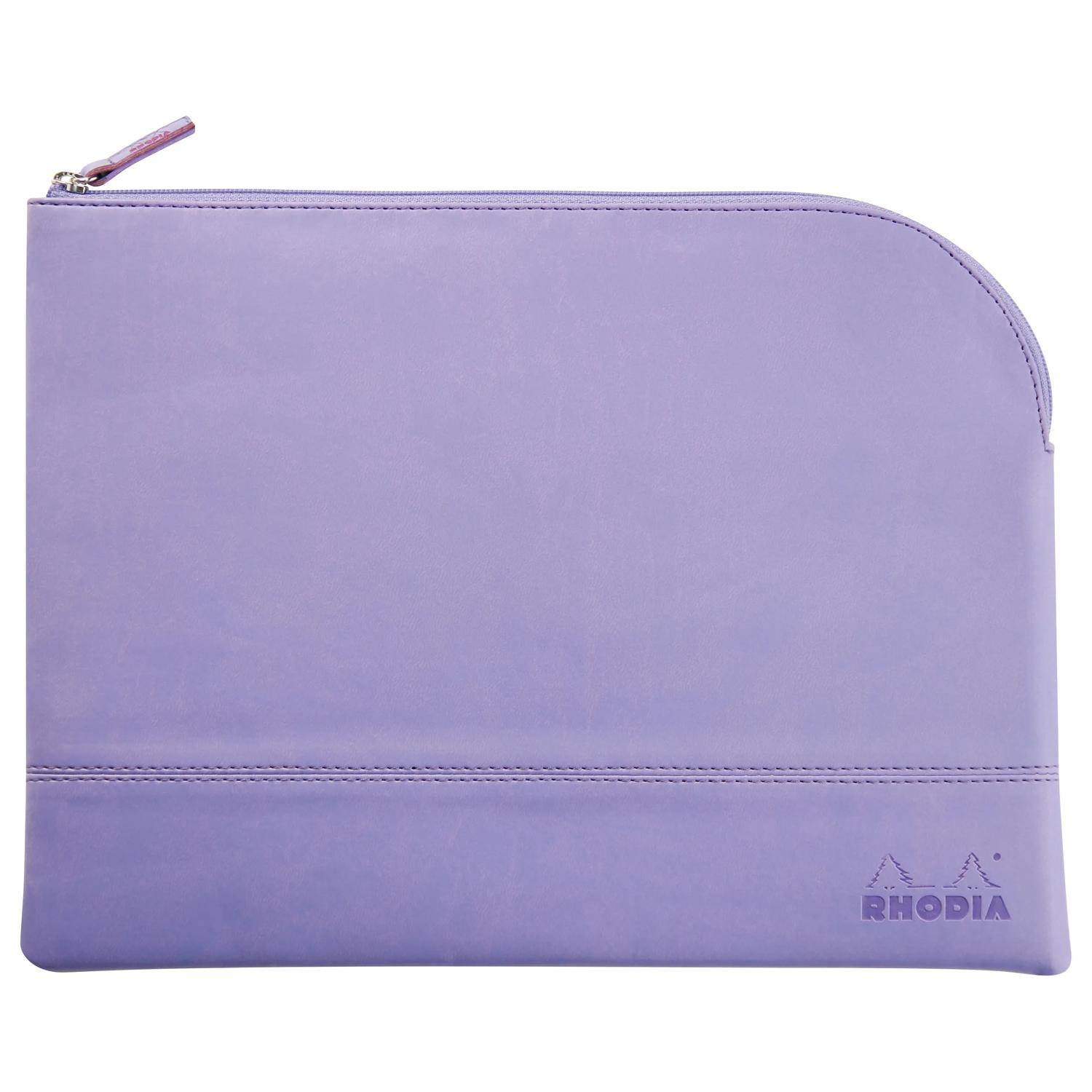 Rhodia Rhodiarama Etui Kunstleder Reißverschluss, 21x28 cm Schwertlilie 116739C