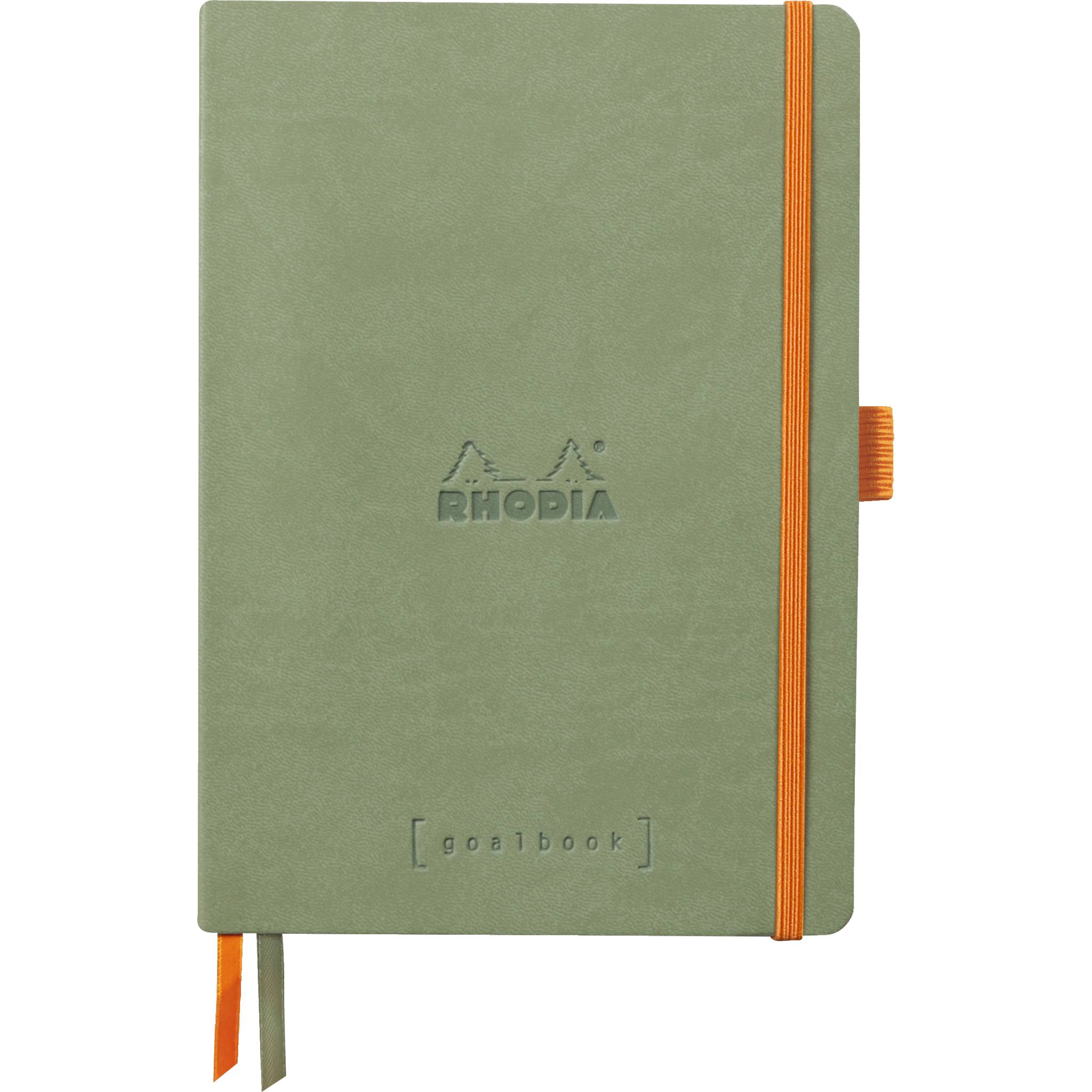 Rhodia Goalbook A5 120 Bl elfenbein 90g, Dot/punktkariert Seladon 117805C