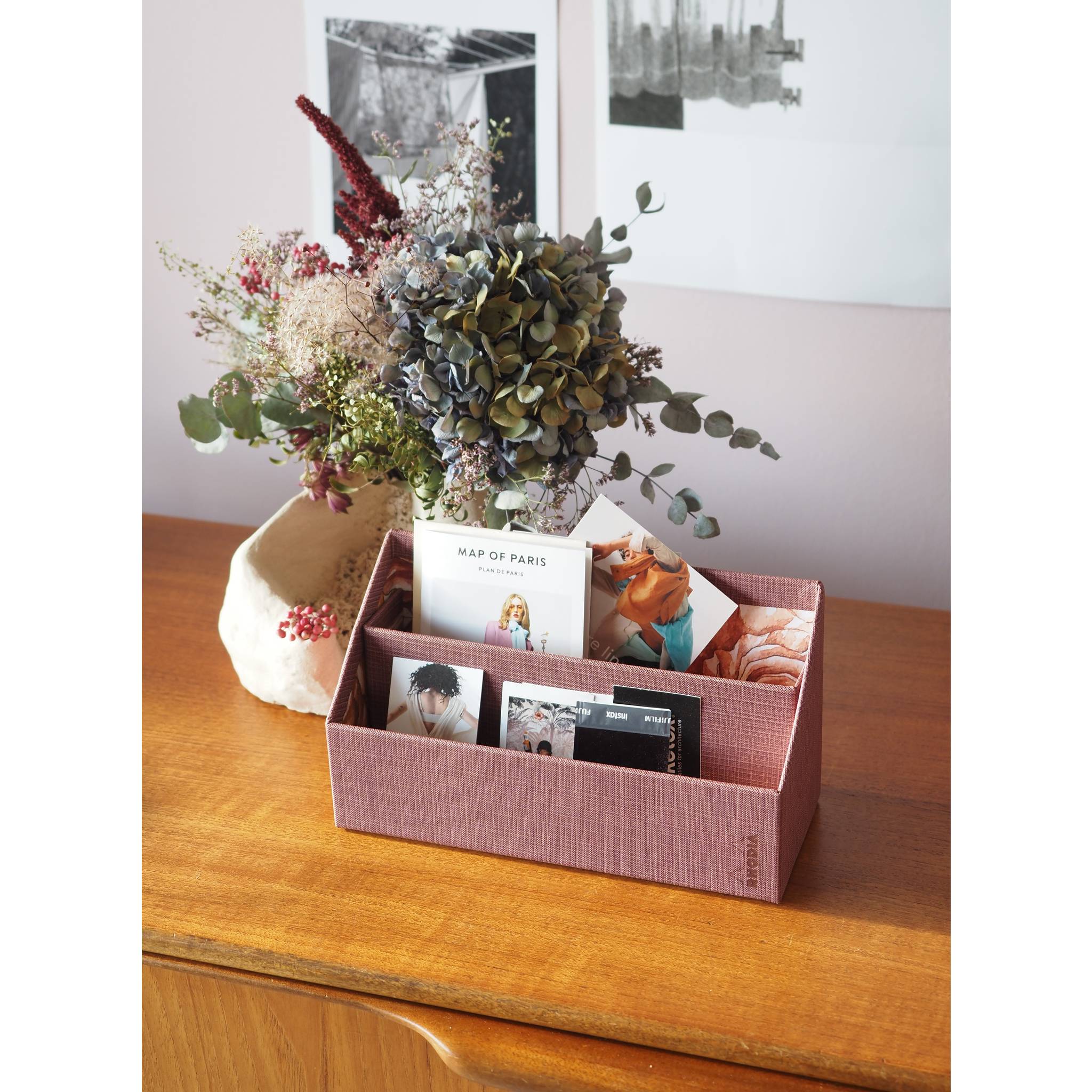 Rhodia Briefständer 25x10x14 cm Kunstleder - Amarant 120037C