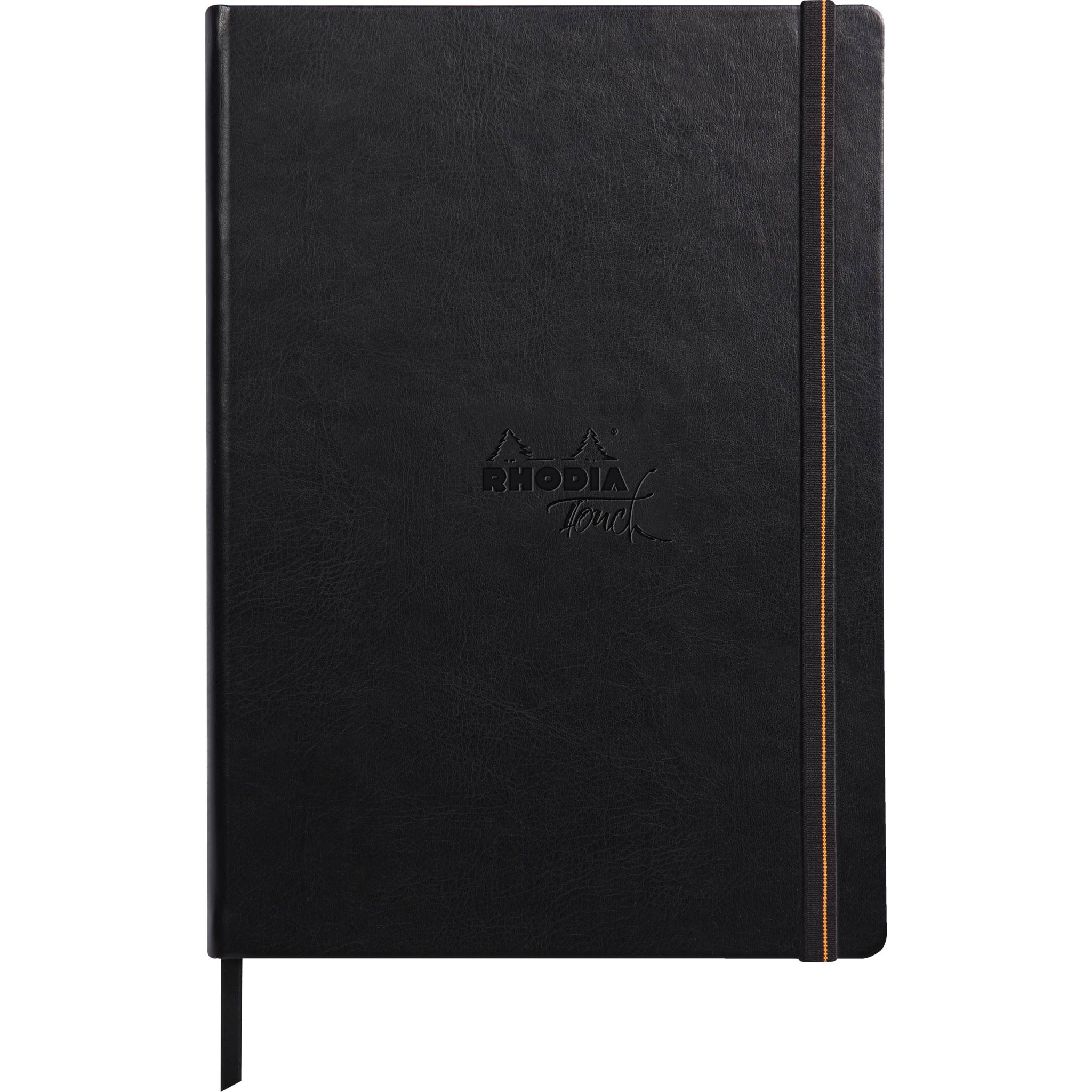 Rhodia Rhodia Touch Carb'On book fest A4 56 Blatt blanko 120g - Schwarz 116118C