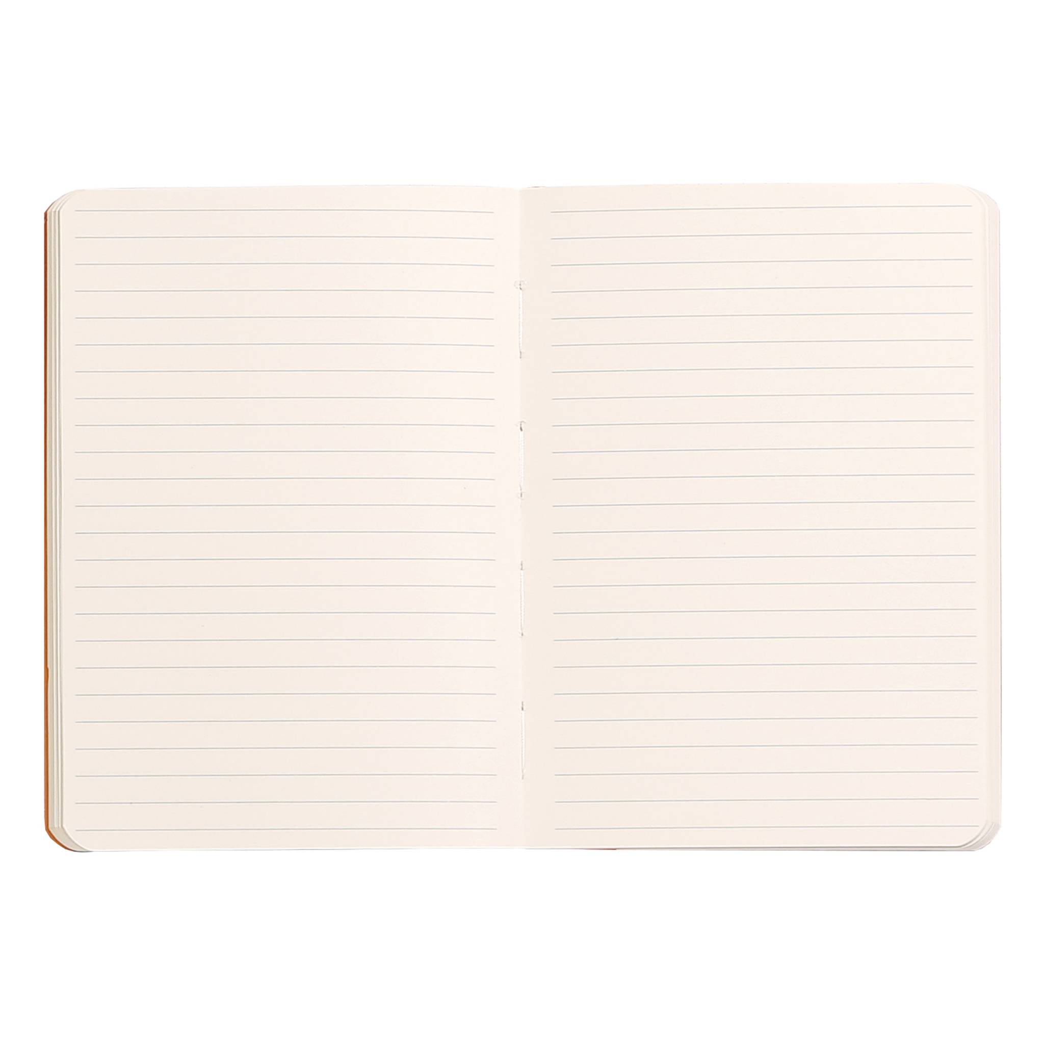 Rhodia flexibles Notizbuch A6 72 Bl liniert, Papier 90g, Orange 117315C