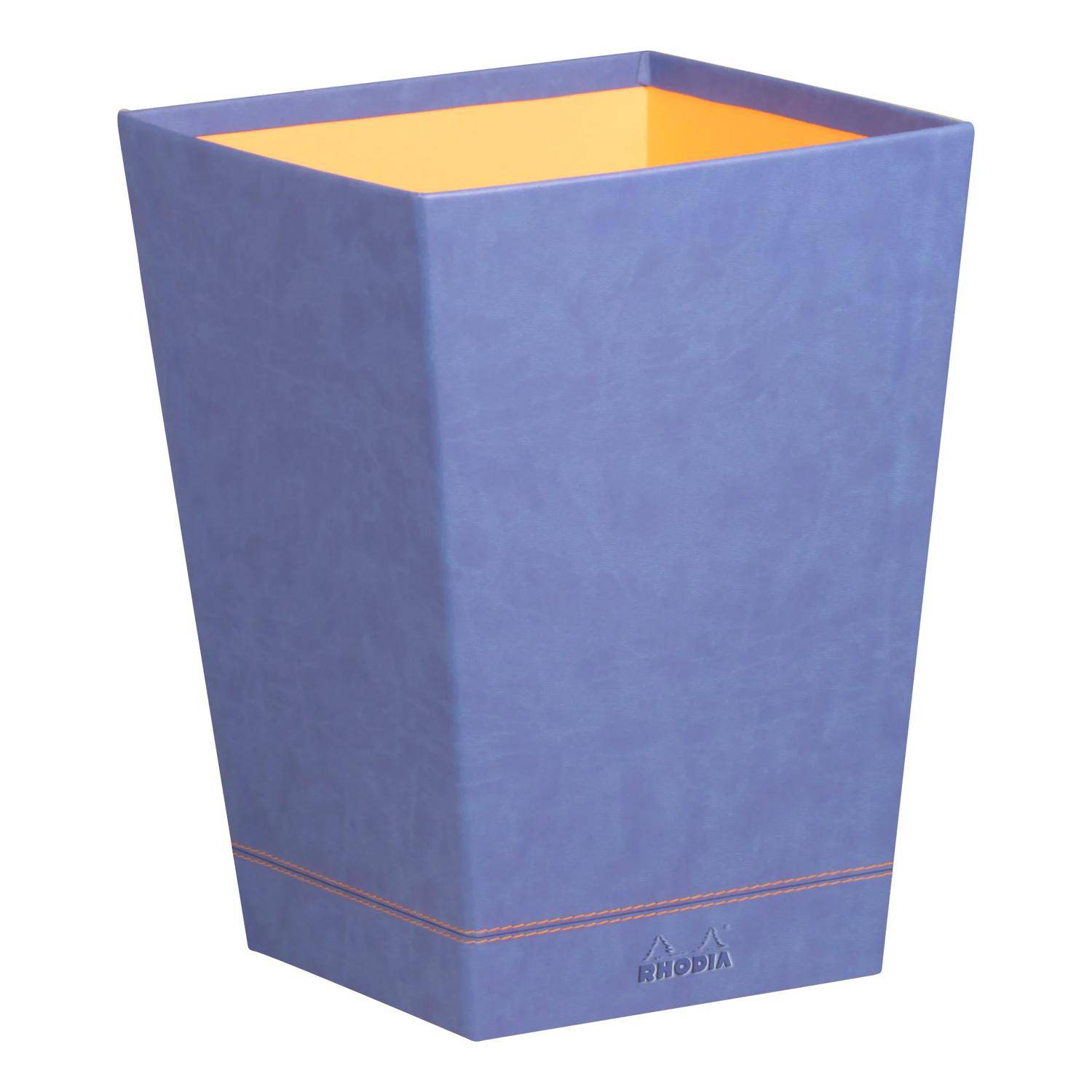 Rhodia Rhodiarama Papierkorb aus Kunstleder, 27x27x32cm - Saphir 318828C