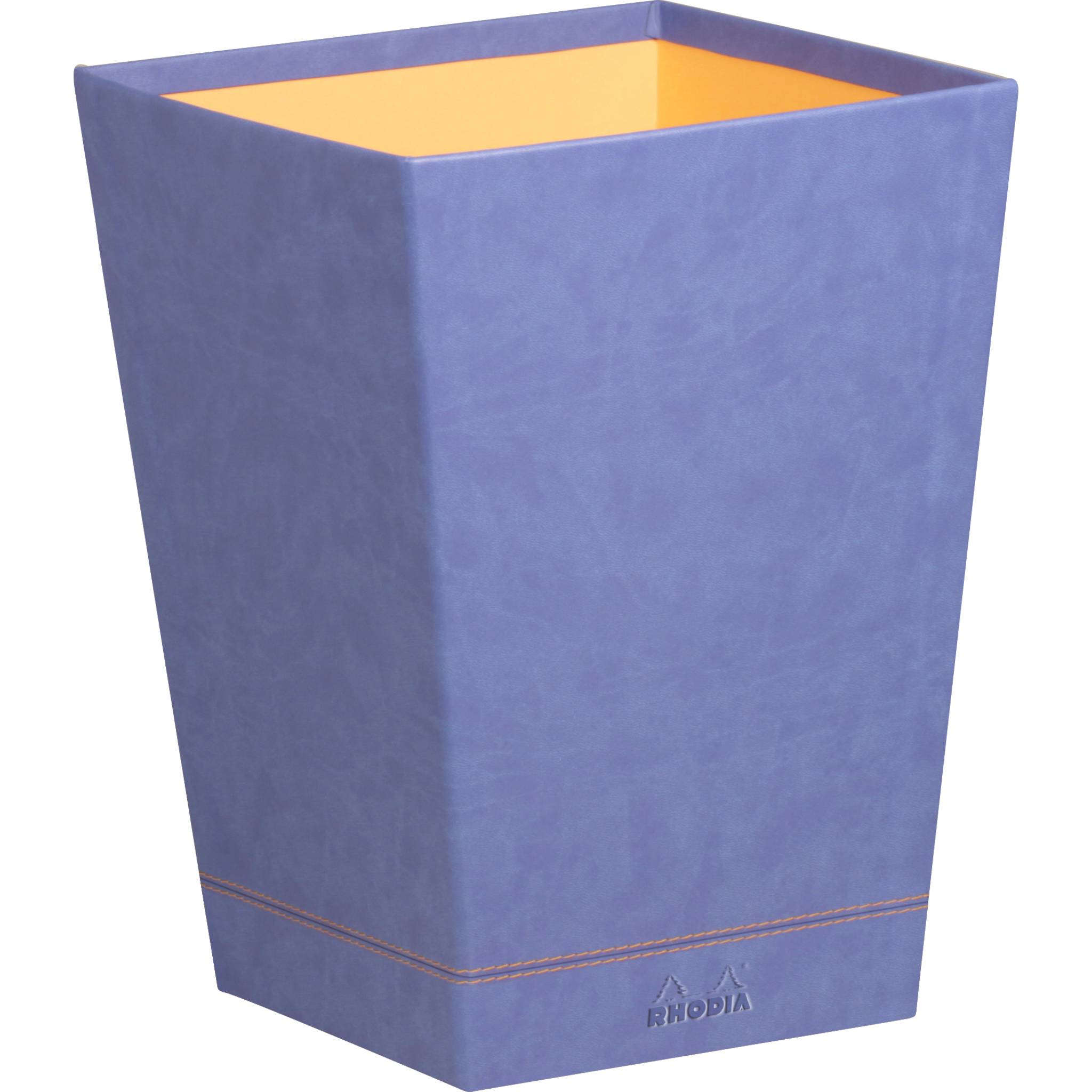 Rhodia Rhodiarama Papierkorb aus Kunstleder, 27x27x32cm - Saphir 318828C