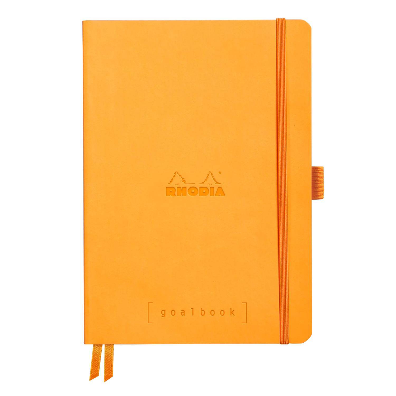 Rhodia Goalbook A5 120 Bl elfenbein 90g, Dot/punktkariert Orange 117755C