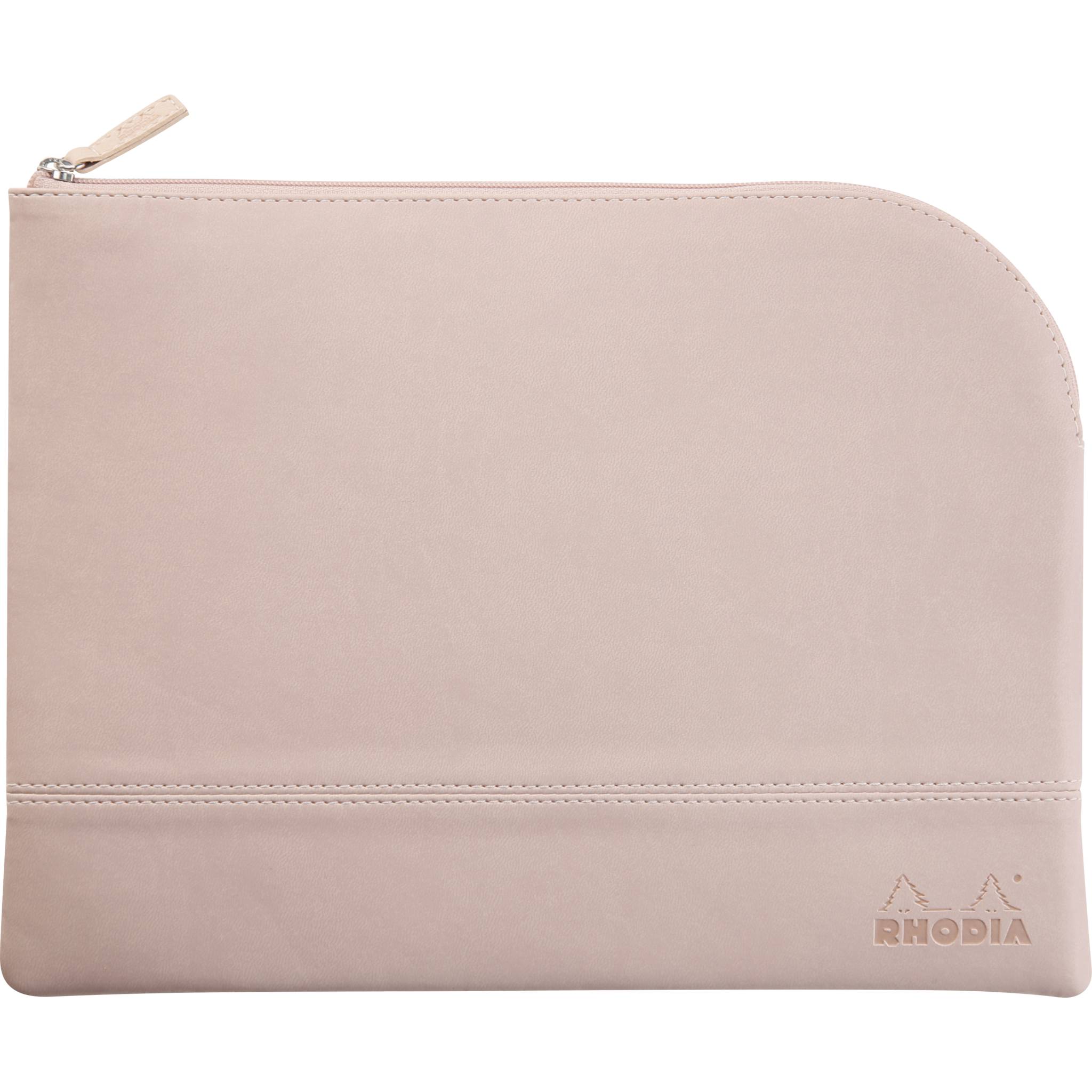 Rhodia Etui Kunstleder Reißverschluss, 21x28 cm Hauch von Rosa 116730C