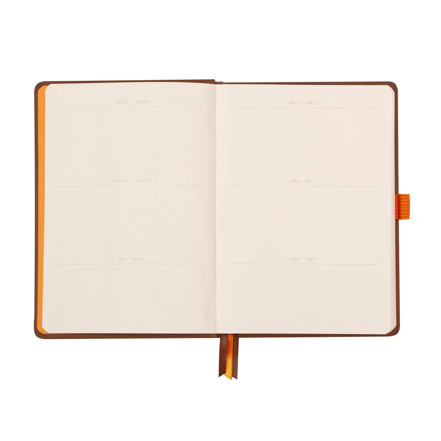 Rhodia Goalbook A5 120 Bl 90g, Dot/punktkariert Schokoladenbraun 118773C