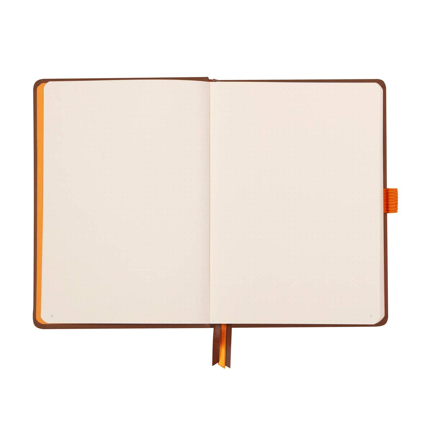 Rhodia Goalbook A5 120 Bl 90g, Dot/punktkariert Schokoladenbraun 118773C
