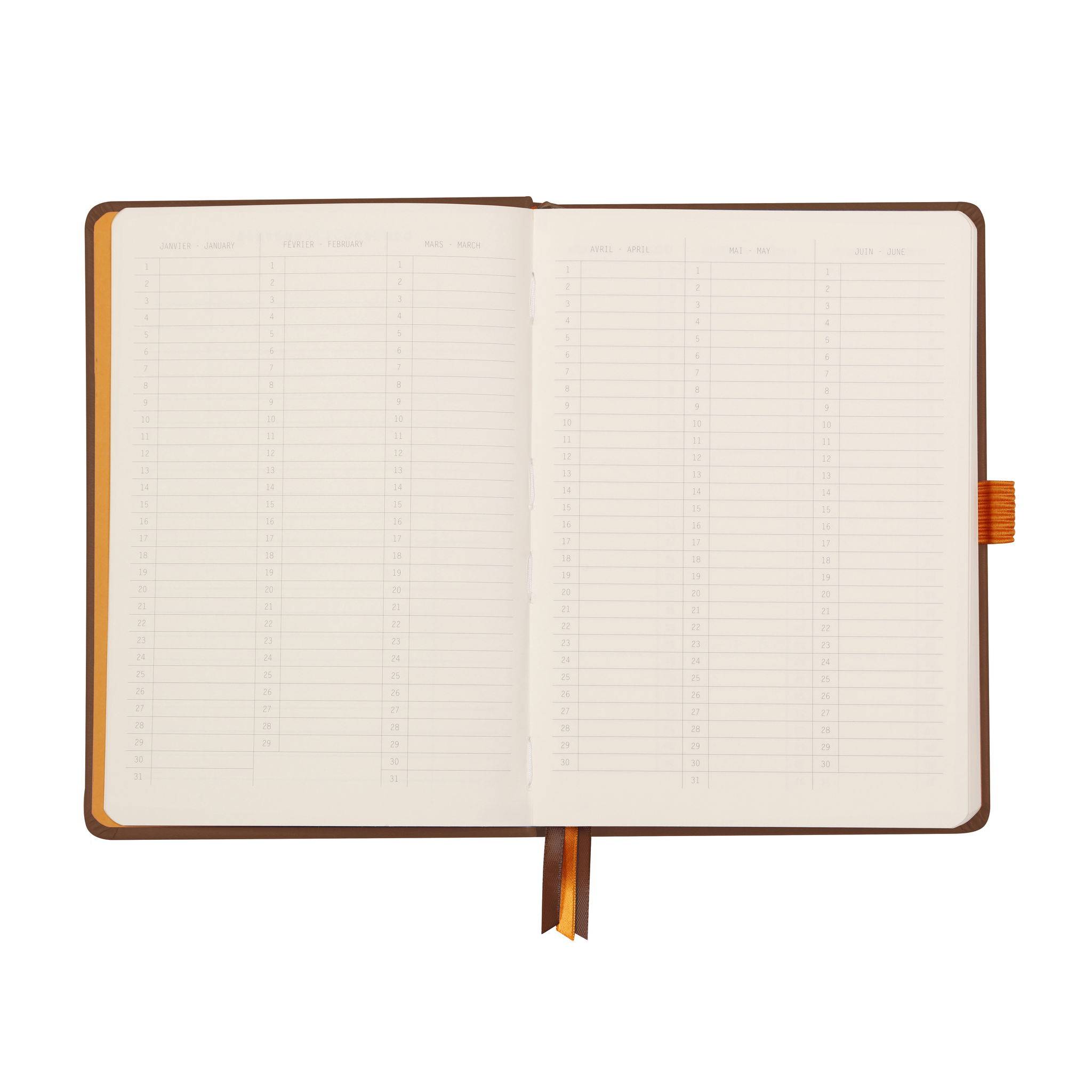 Rhodia Goalbook A5 120 Bl 90g, Dot/punktkariert Schokoladenbraun 118773C