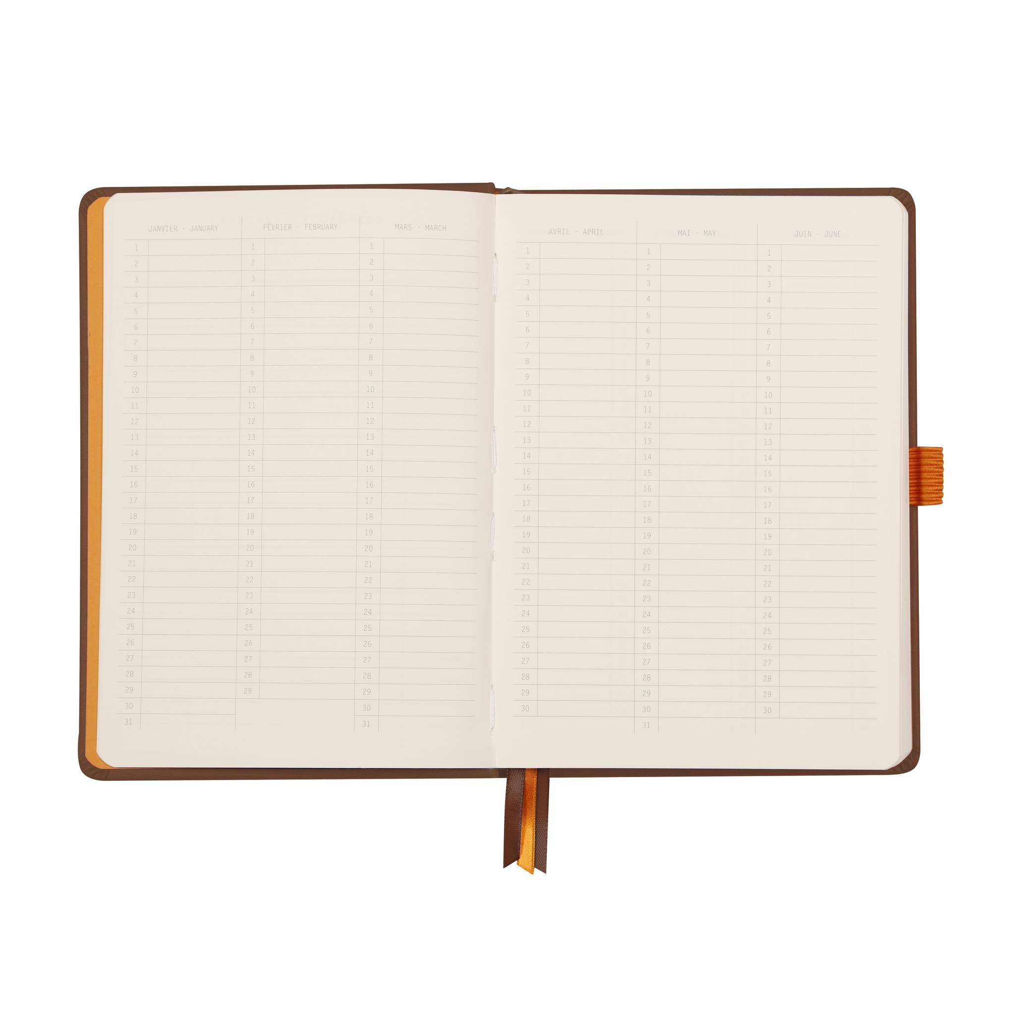 Rhodia Goalbook A5 120 Bl 90g, Dot/punktkariert Schokoladenbraun 118773C