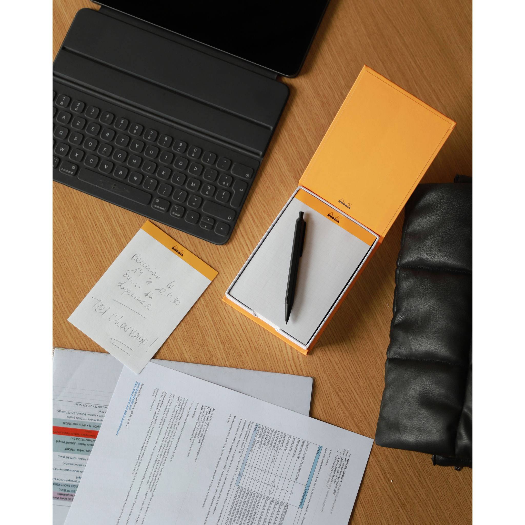 Rhodia Memoblock N°11 (7,5 x 10,5 cm) punktkariert 240 Blatt - Orange 194045C