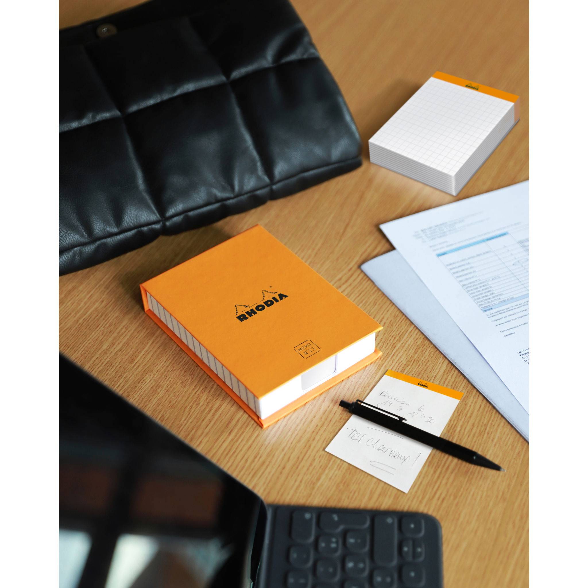 Rhodia Memoblock N°13 (10,5 x 14,8 cm) punktkariert 240 Blatt - Orange 194048C